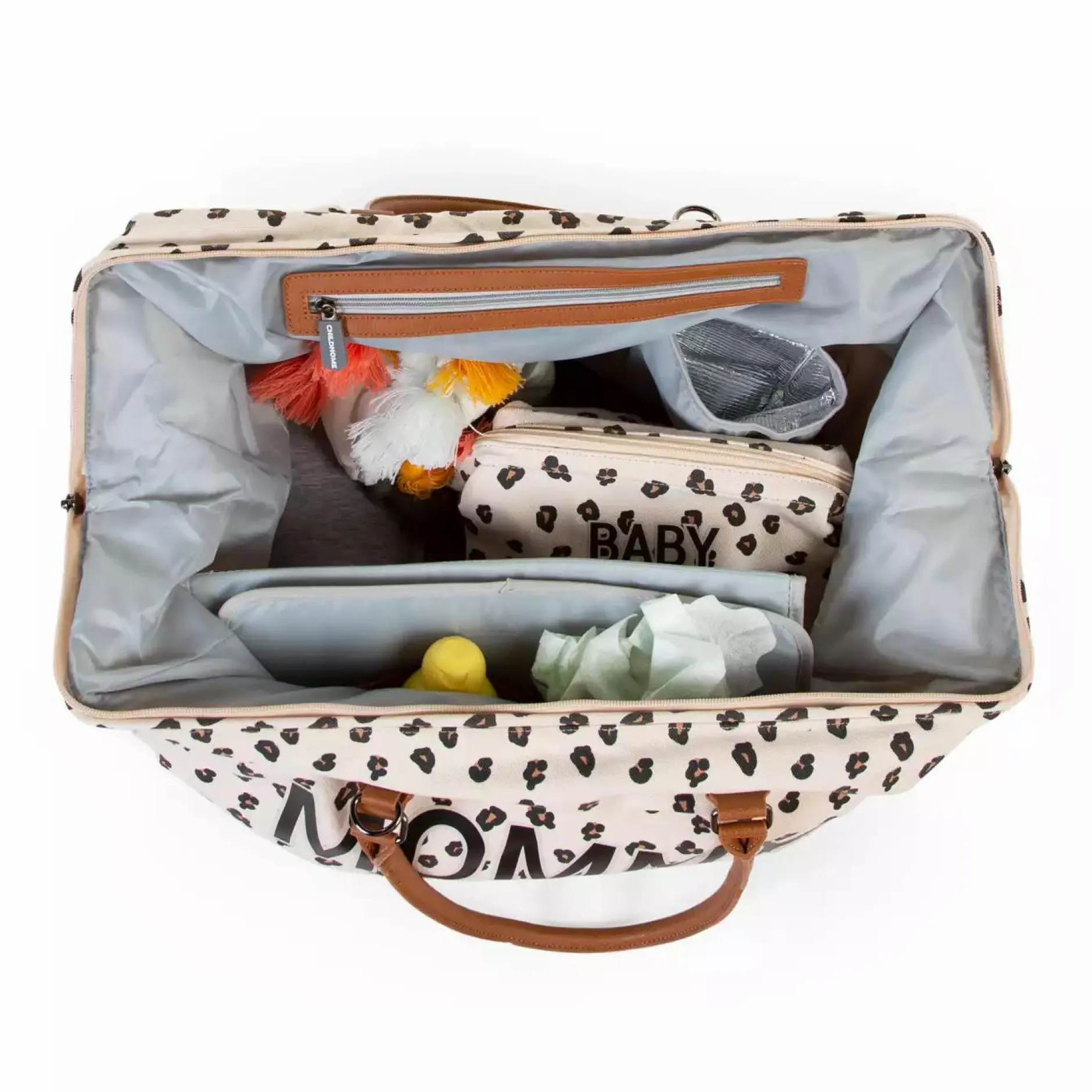 CHILDHOME Mommy Bag Wickeltasche Canvas Leopard* Wickeltaschen