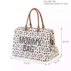 CHILDHOME Mommy Bag Wickeltasche Canvas Leopard* Wickeltaschen