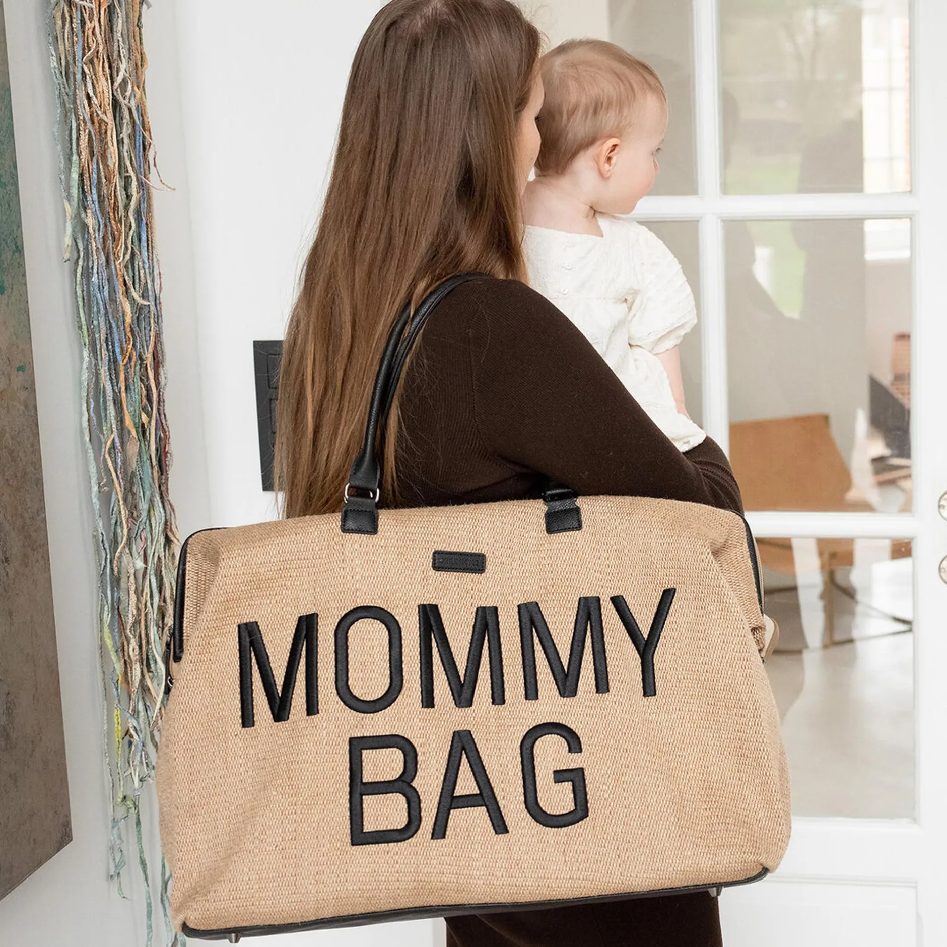 CHILDHOME Mommy Bag® Wickeltasche Raffia* Wickeltaschen