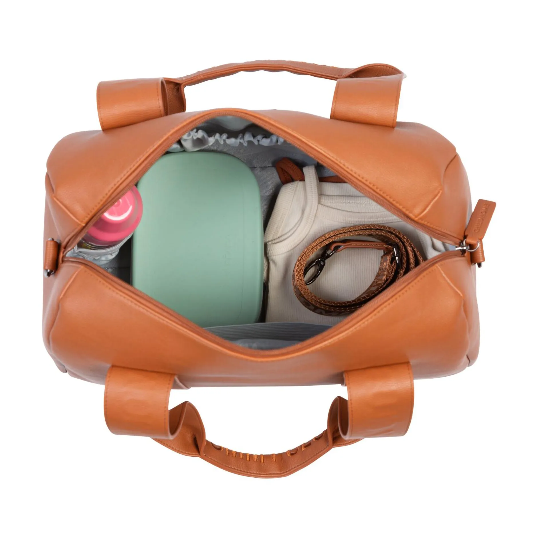 CHILDHOME Mommy Club Wickeltasche Simili Leder Braun* Wickeltaschen
