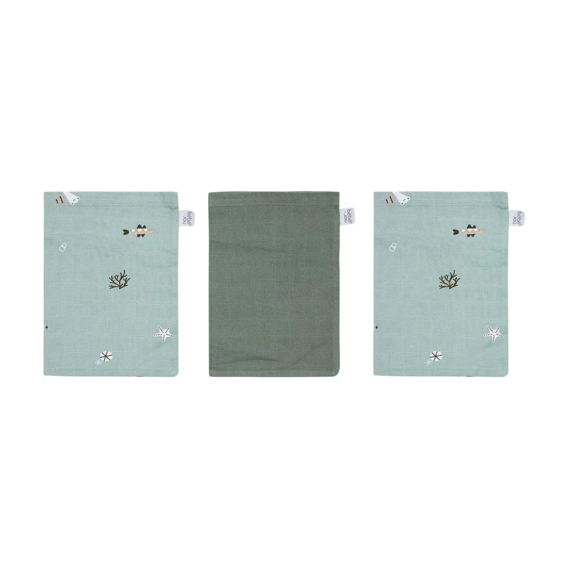 bu00e9bu00e9-jou Mull-Waschlappen Ocean Vibes* Badetextilien|Badetextilien