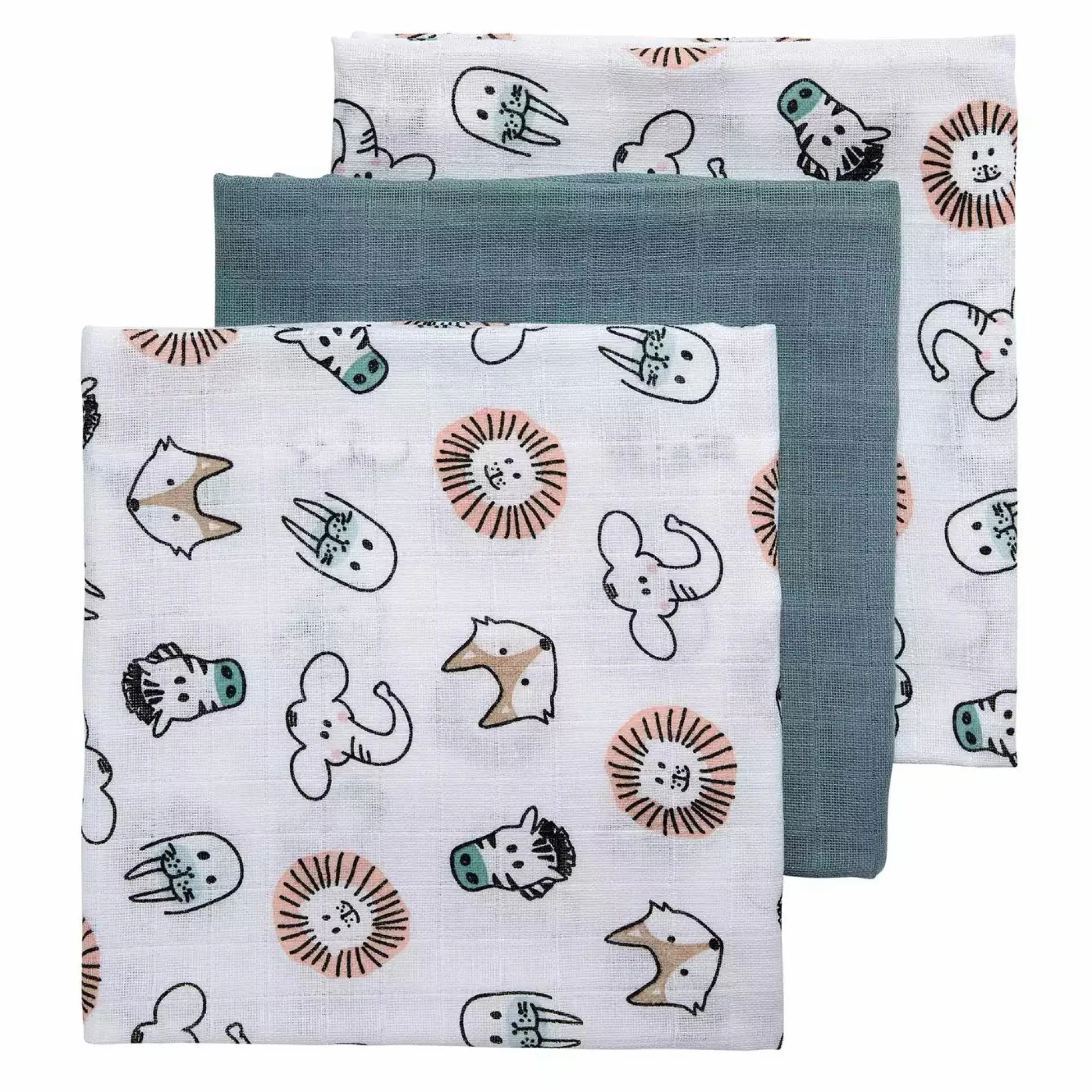 MEYCO Mullwindeln Animal Green* Mullwindeln|Mullwindeln