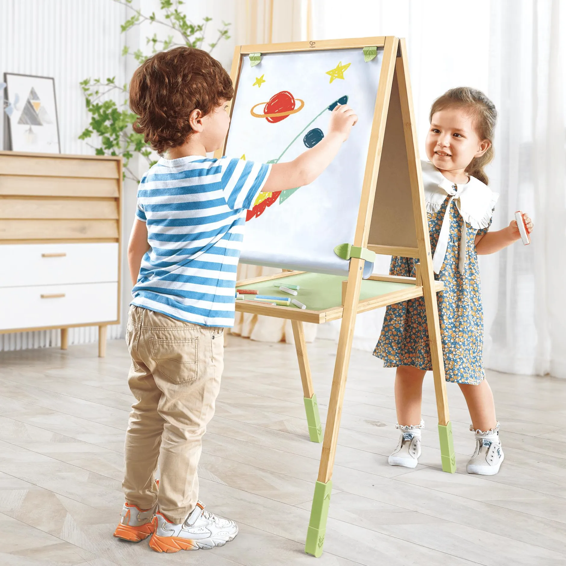 Hape Multifunktions-Staffelei*Kinder Holzspielzeug|Spielzeug Ab 3 Jahren