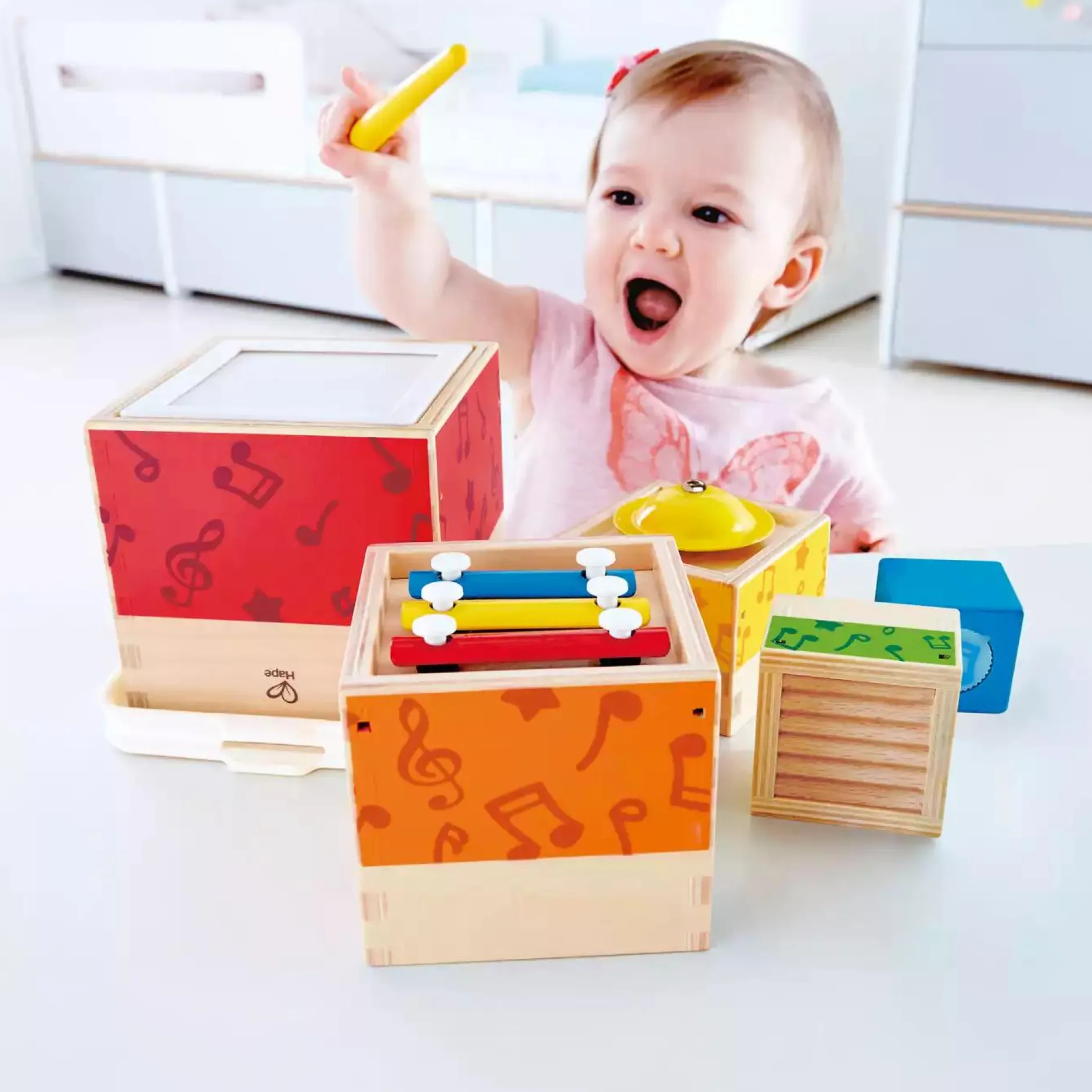 Hape Musik-Stapelwürfel*Kinder Lernspielzeug|Musik