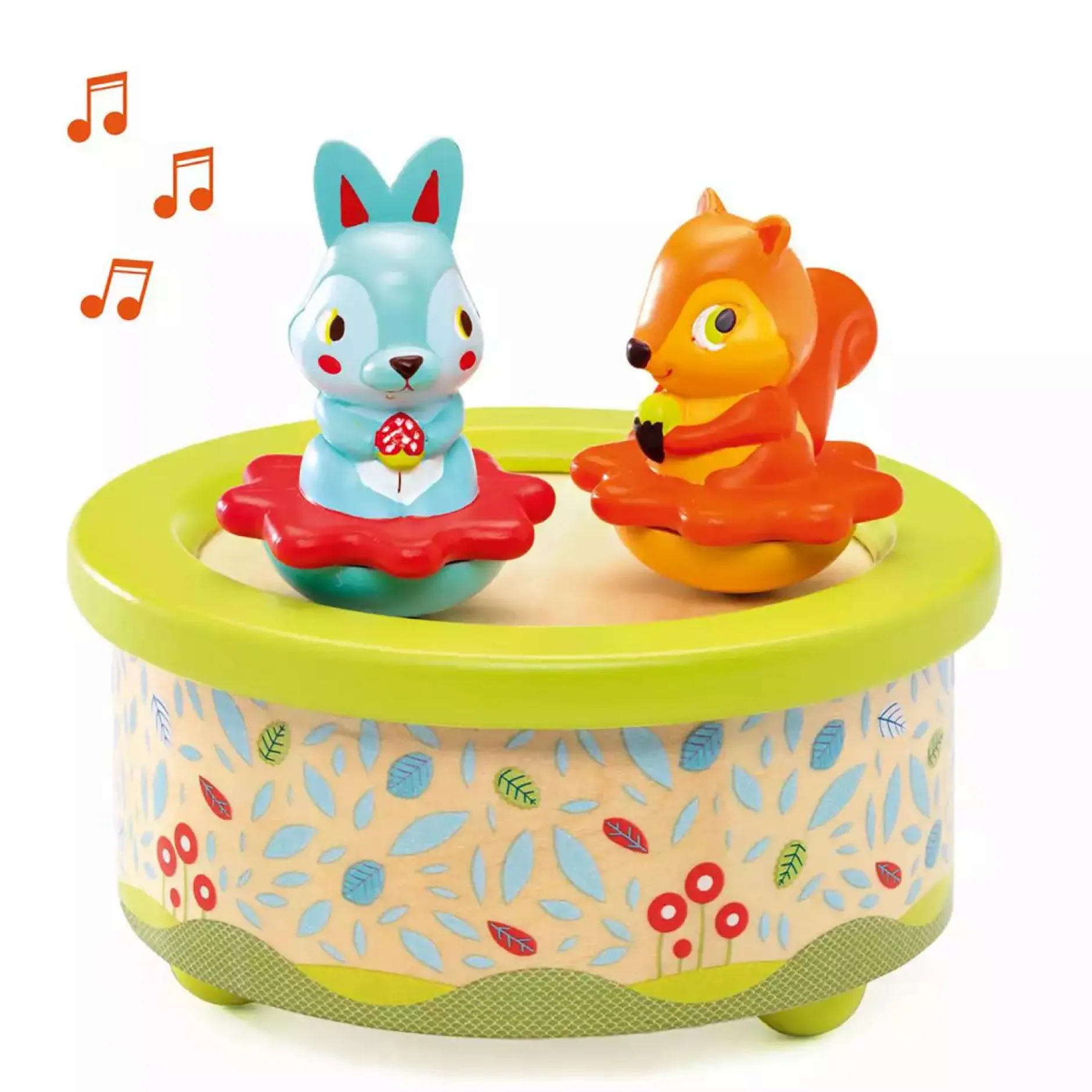 DJECO Musikuhr Freunde Melodie*Kinder Holzspielzeug