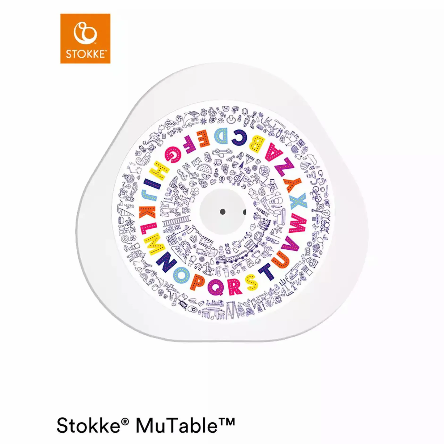 STOKKE MuTable DISKcover Spielscheibe Buchstaben & Zahlen*Kinder Kindersitzgruppen