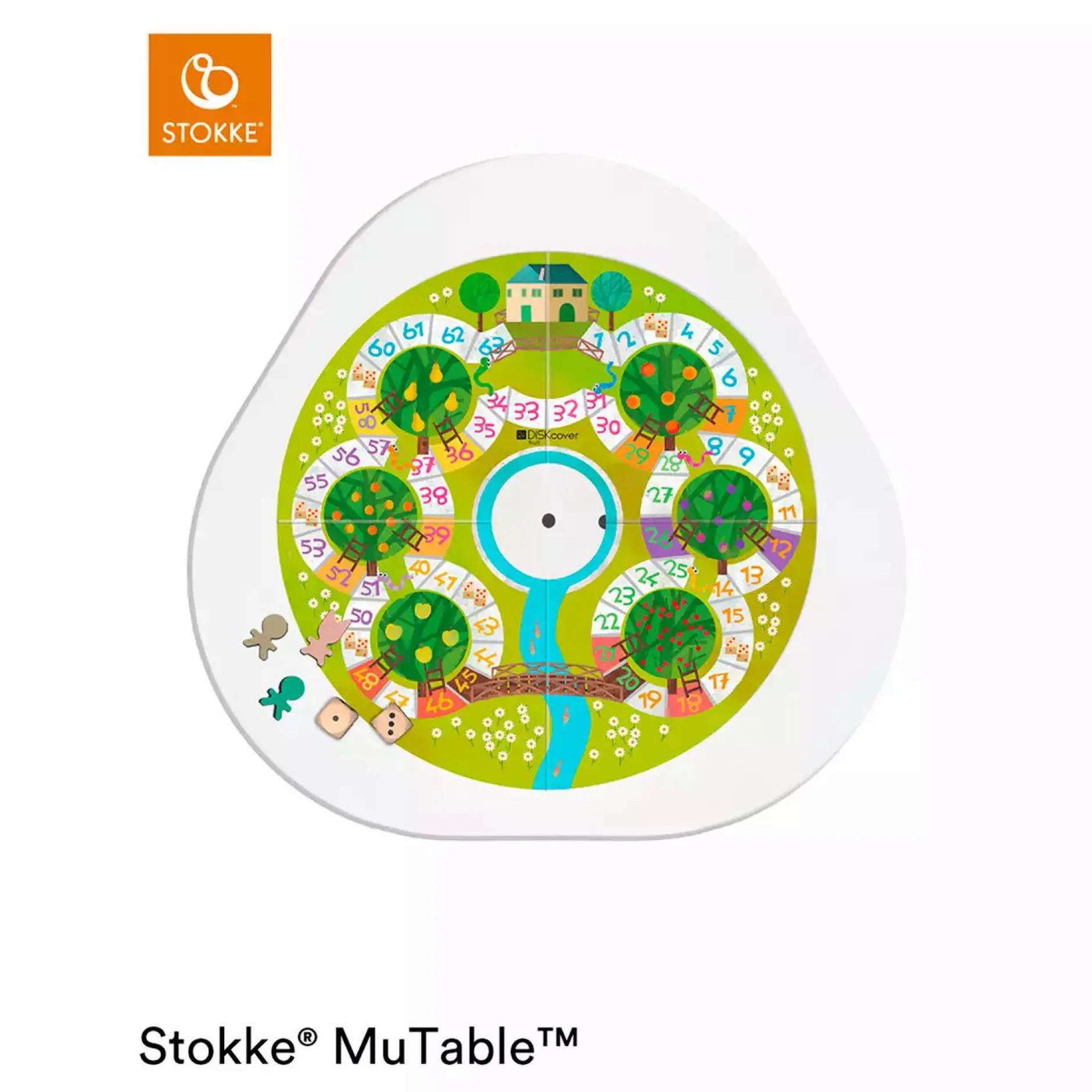 STOKKE MuTable DISKcover Spielscheibe Obst & Gemüse*Kinder Kindersitzgruppen|Spielgeräte