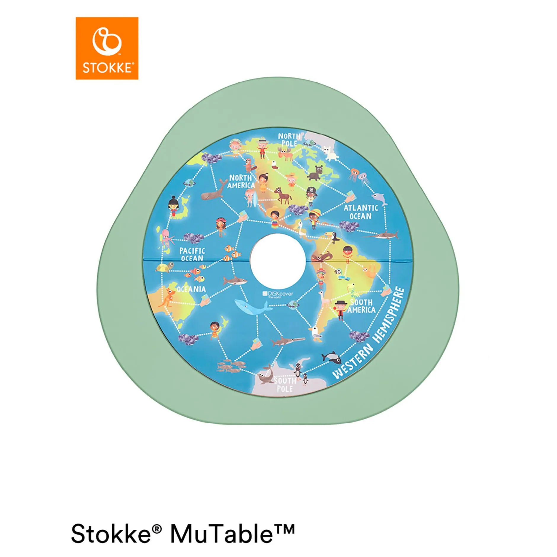 STOKKE MuTable™ Spielscheibe V2 "Rund um die Welt"*Kinder Kindersitzgruppen|Lernspielzeug
