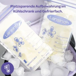 Lansinoh Muttermilchbeutel 25 Stück* Stillzeit & Rückbildung|Milchpumpen