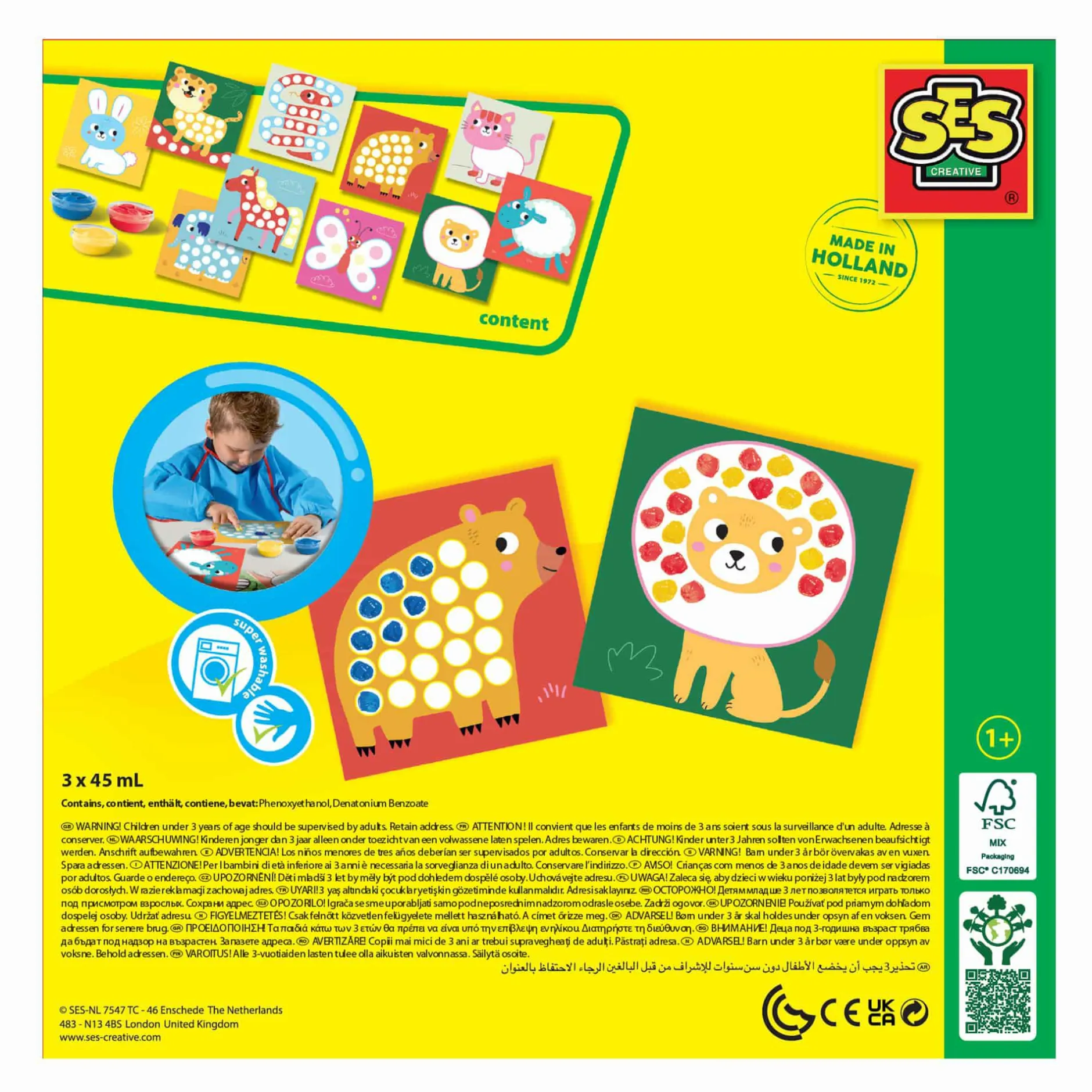 SES CREATIVE My first - Fingerabdruck Kunstwerk*Kinder Malen & Kneten