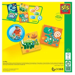 SES CREATIVE My first - Knetaufgabenkarten Dinos*Kinder Malen & Kneten