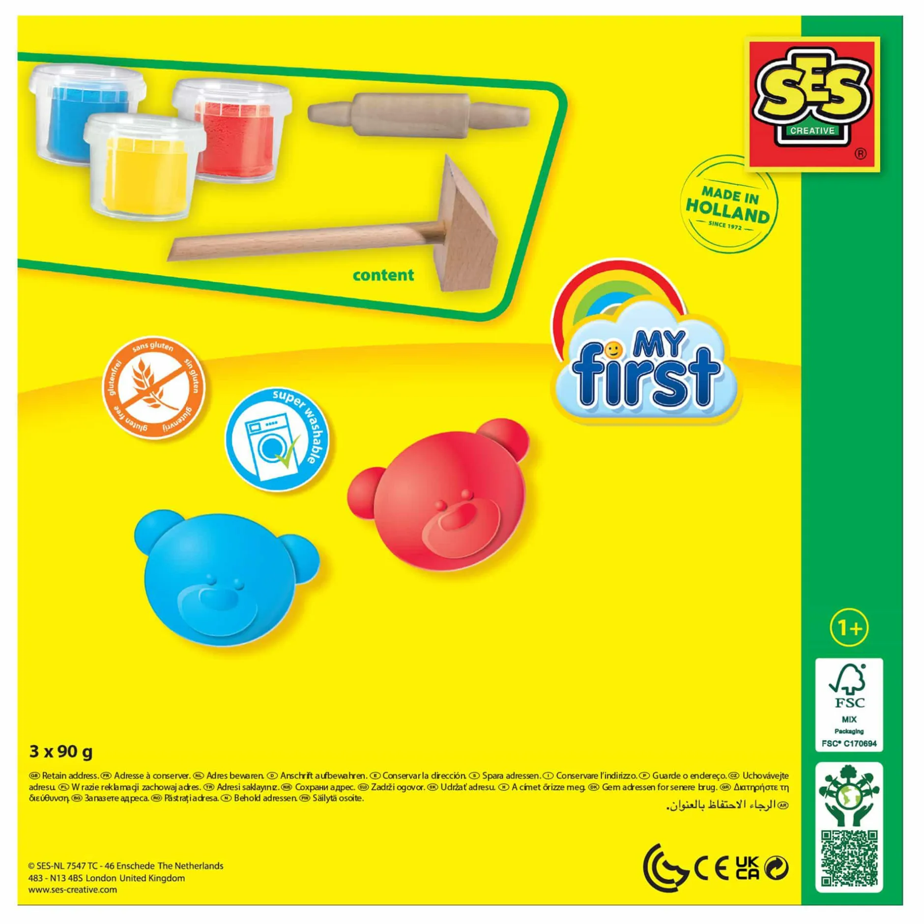 SES CREATIVE My first - Knete mit Werkzeug*Kinder Malen & Kneten