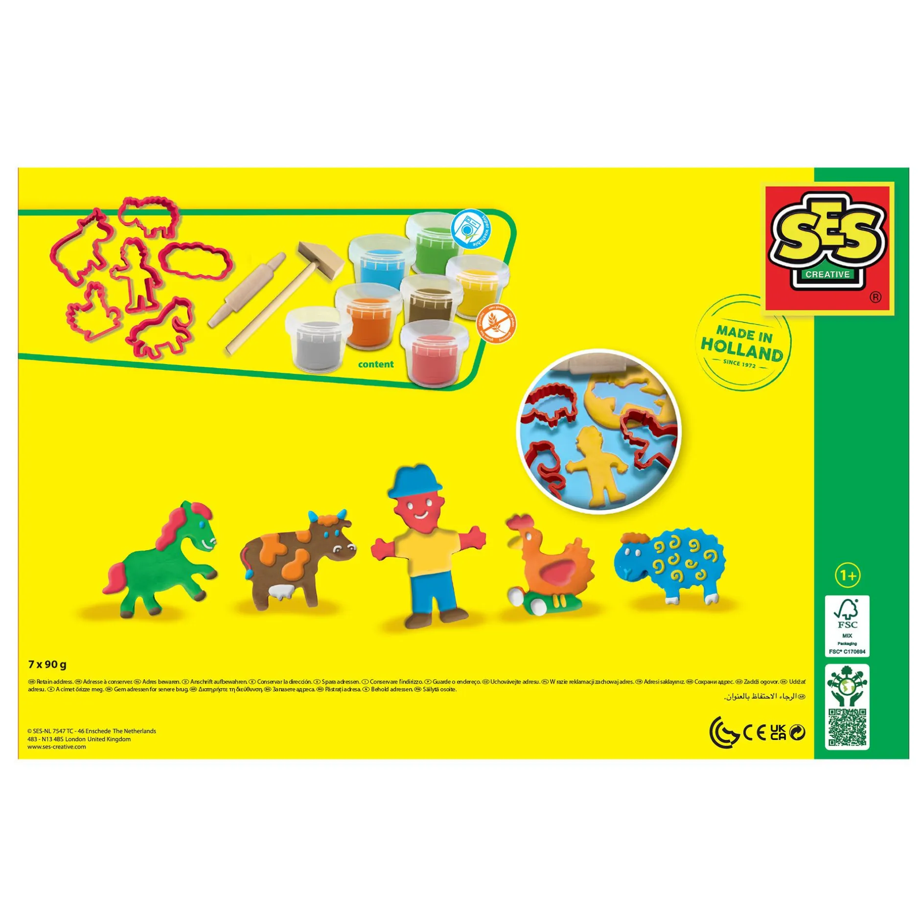 SES CREATIVE My first - Knet-Megaset mit Werkzeugen*Kinder Malen & Kneten
