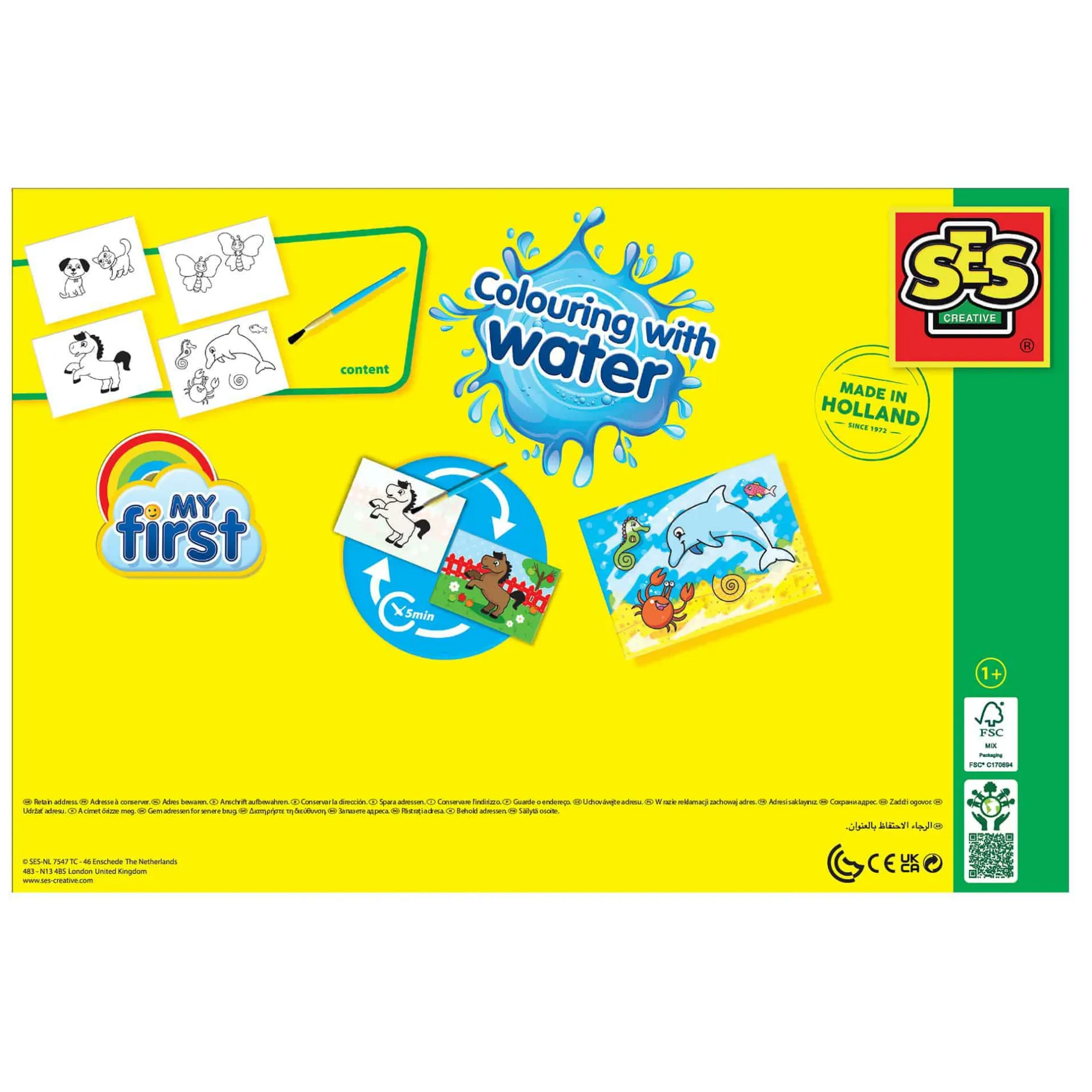 SES CREATIVE My first - Malen mit Wasser*Kinder Malen & Kneten