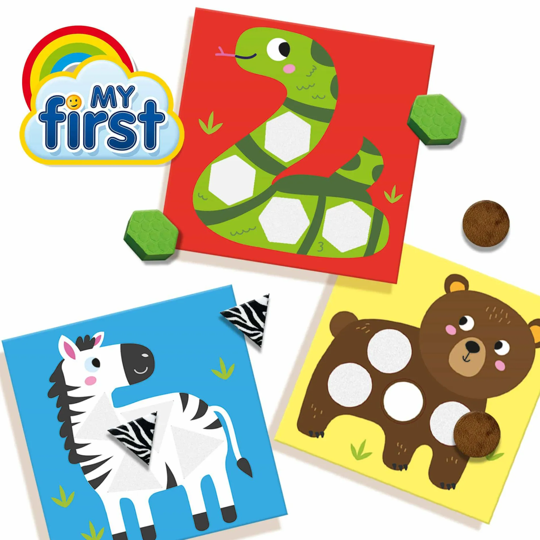 SES CREATIVE My first - Sensory Mosaik Karten*Kinder Lernspielzeug|Holzspielzeug