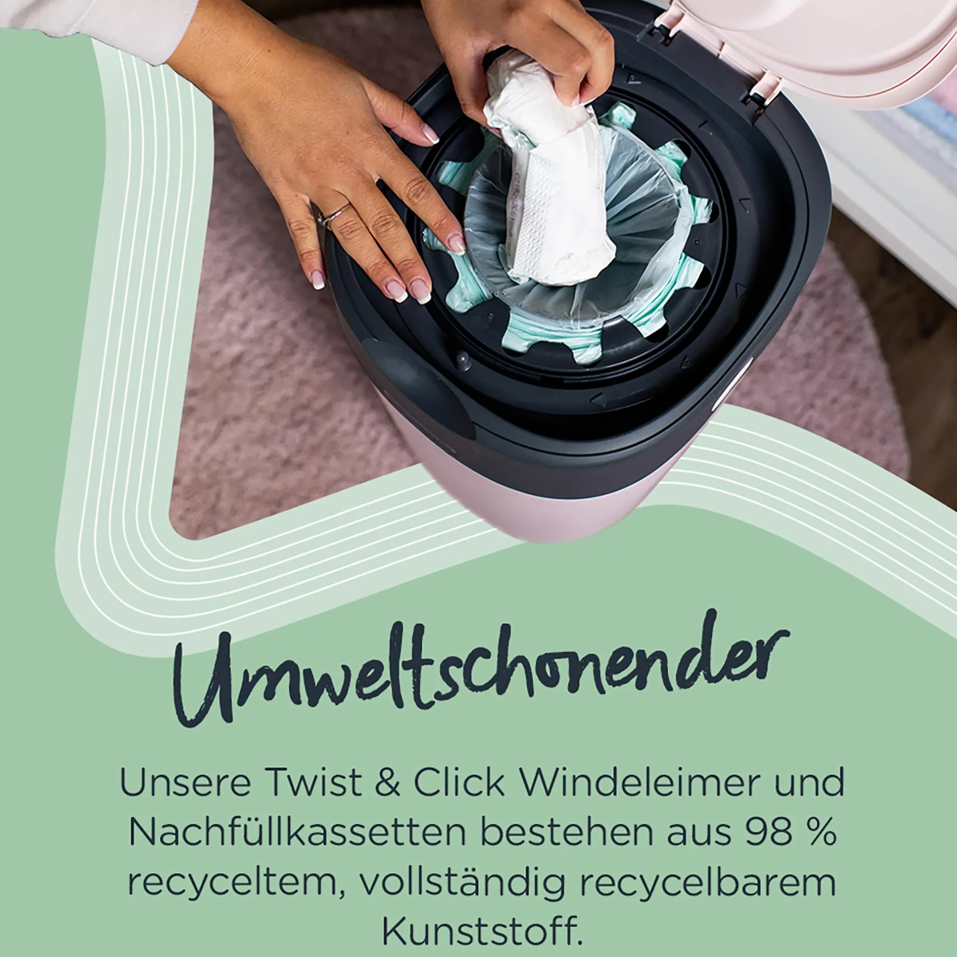 tommee tippee Nachfüllkassette Twist & Click* Windeleimer