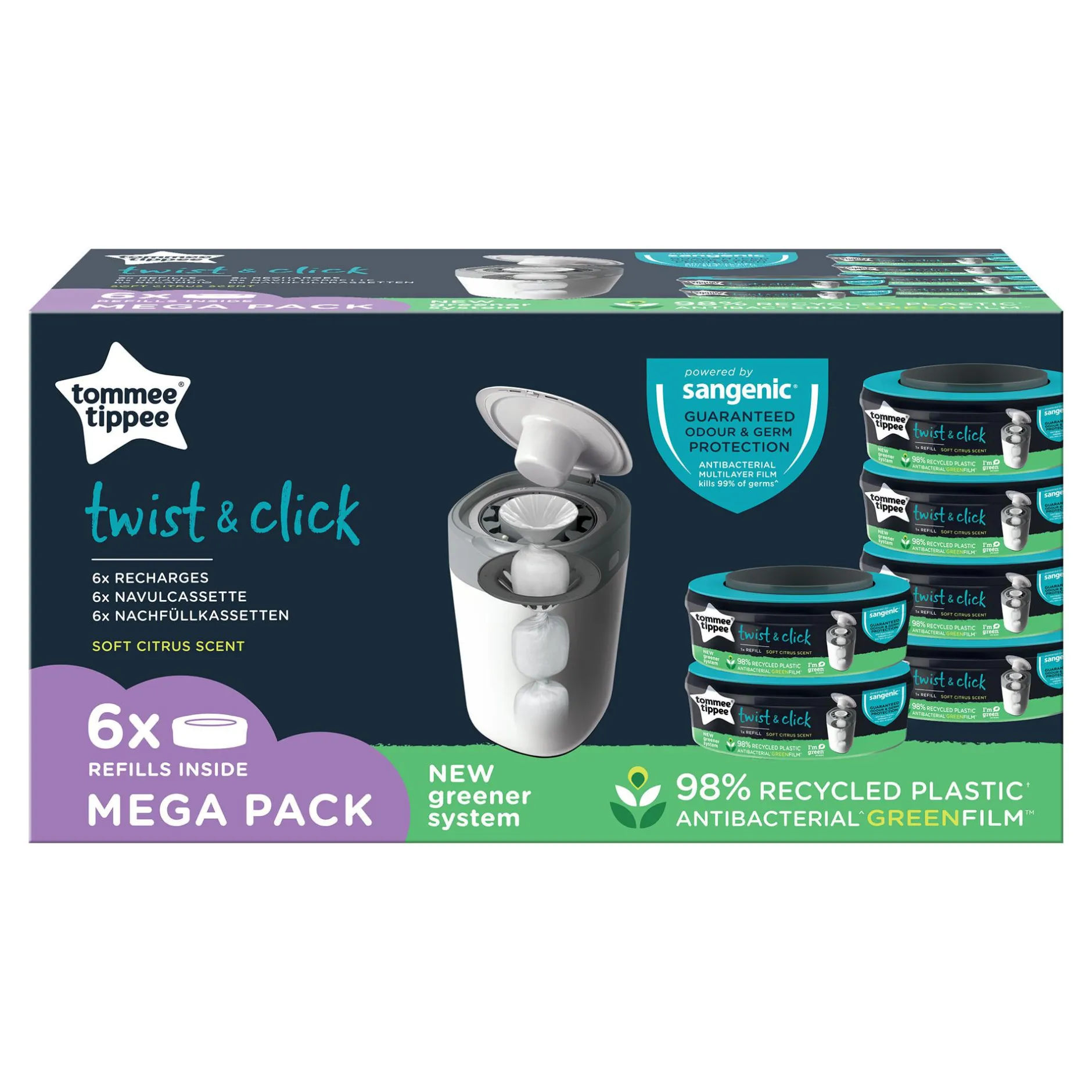 tommee tippee Nachfüllkassette Twist & Click* Windeleimer