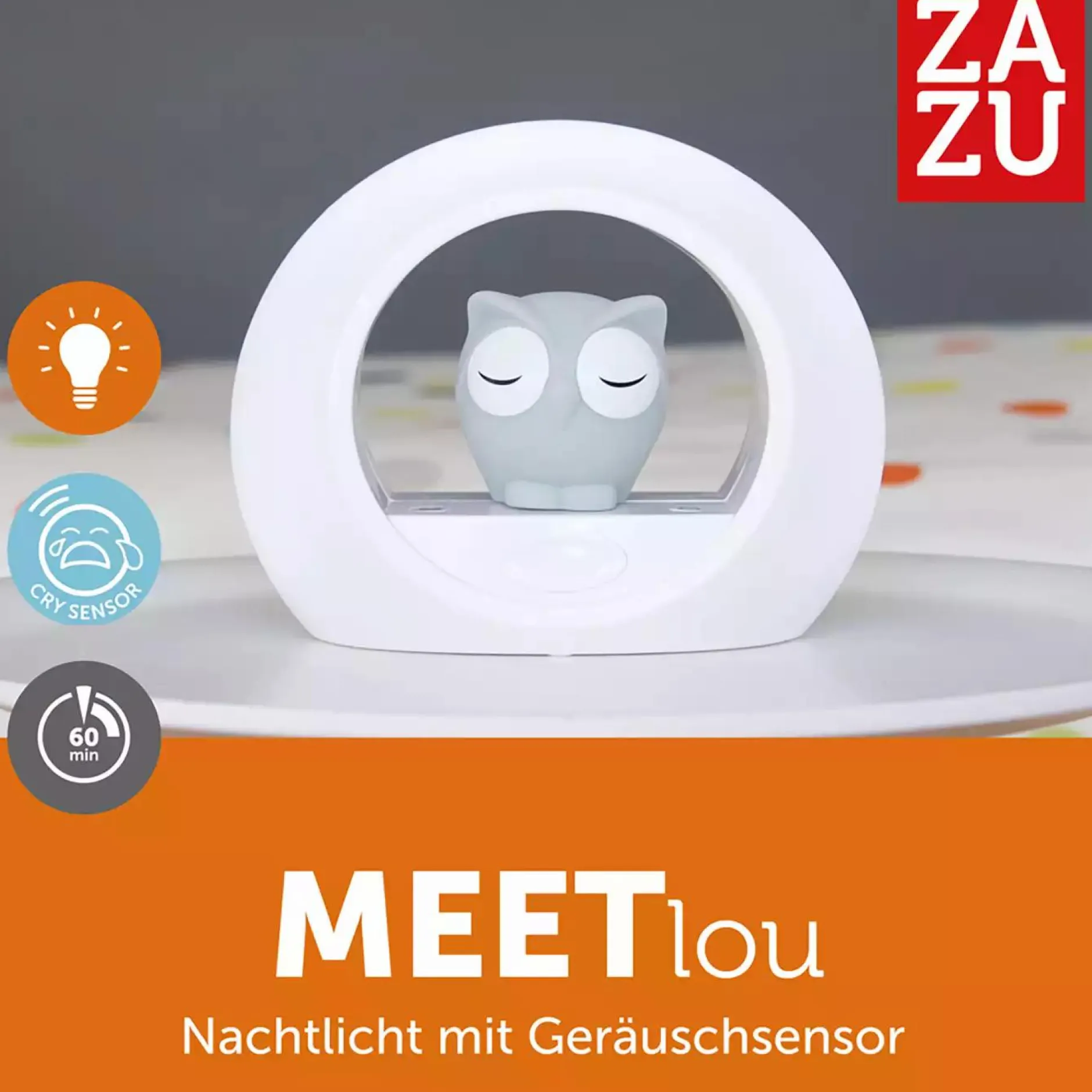 ZAZU Nachtlicht Lou die Eule* Nachtlichter|Spieluhren