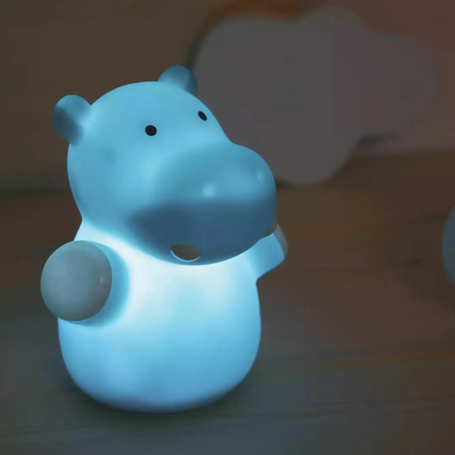 lumilu Nachtlicht Mini Zoo Nilpferd* Nachtlichter|Spieluhren