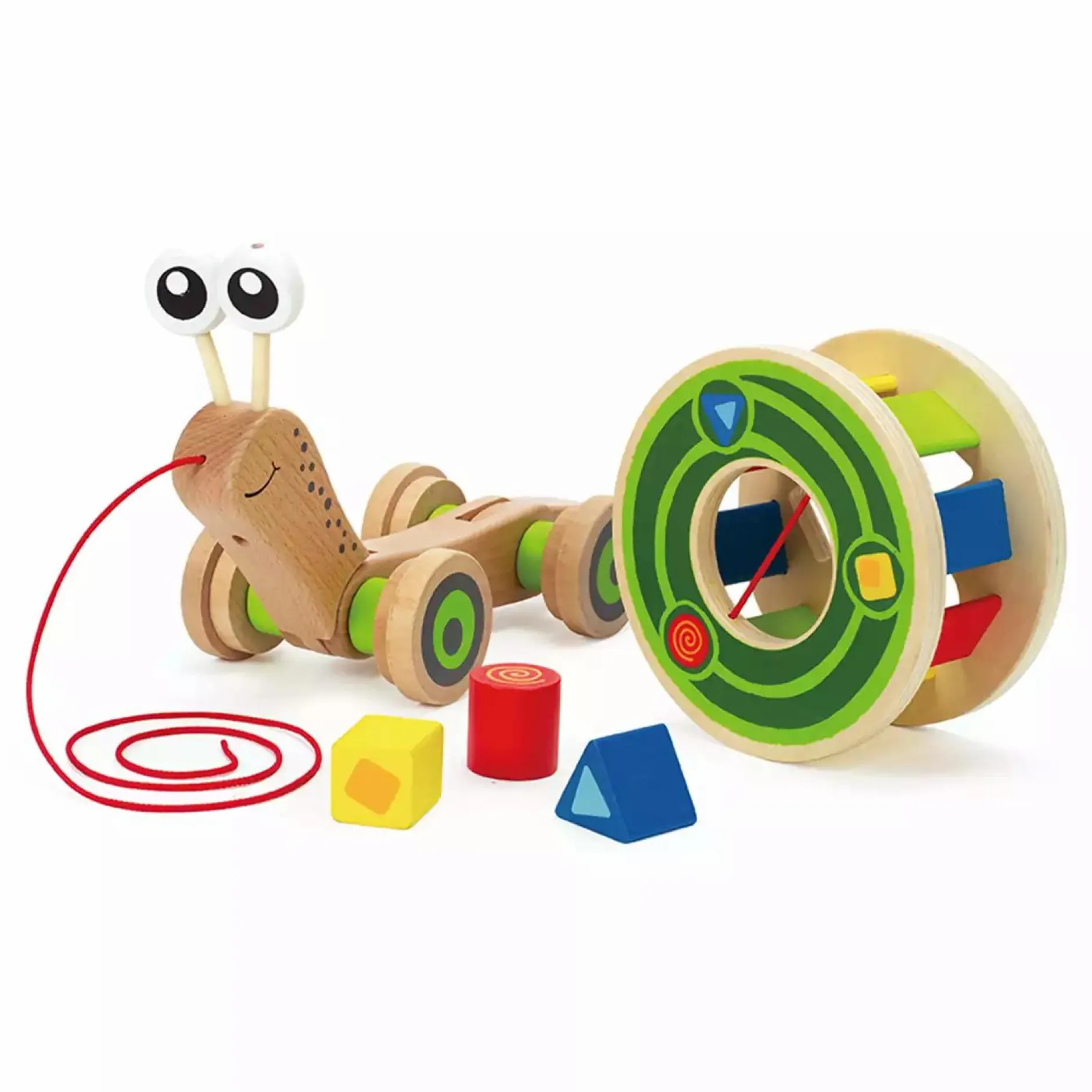 Hape Nachzieh-Schnecke*Kinder Holzspielzeug