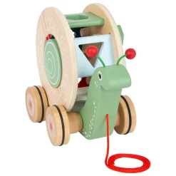 small foot Nachzieh-Stecktier Schnecke*Kinder Lernspielzeug|Holzspielzeug