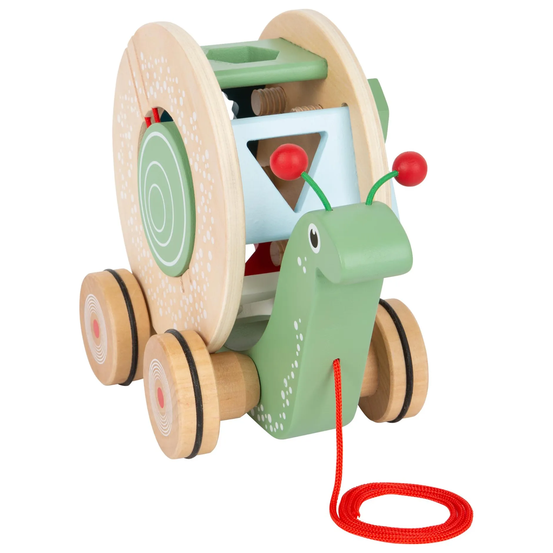 small foot Nachzieh-Stecktier Schnecke*Kinder Lernspielzeug|Holzspielzeug
