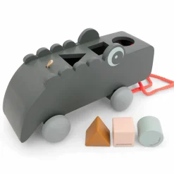 done by deer Nachziehtier Croco*Kinder Holzspielzeug