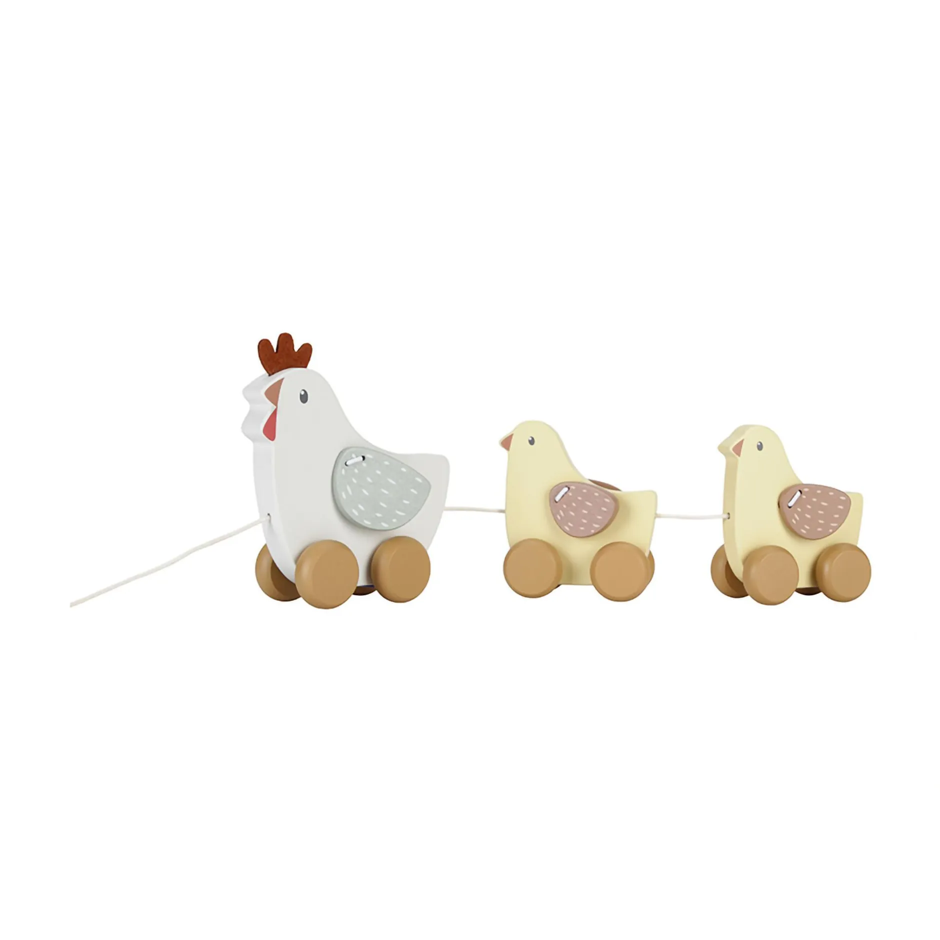 LITTLE DUTCH Nachziehtiere Hühner*Kinder Holzspielzeug