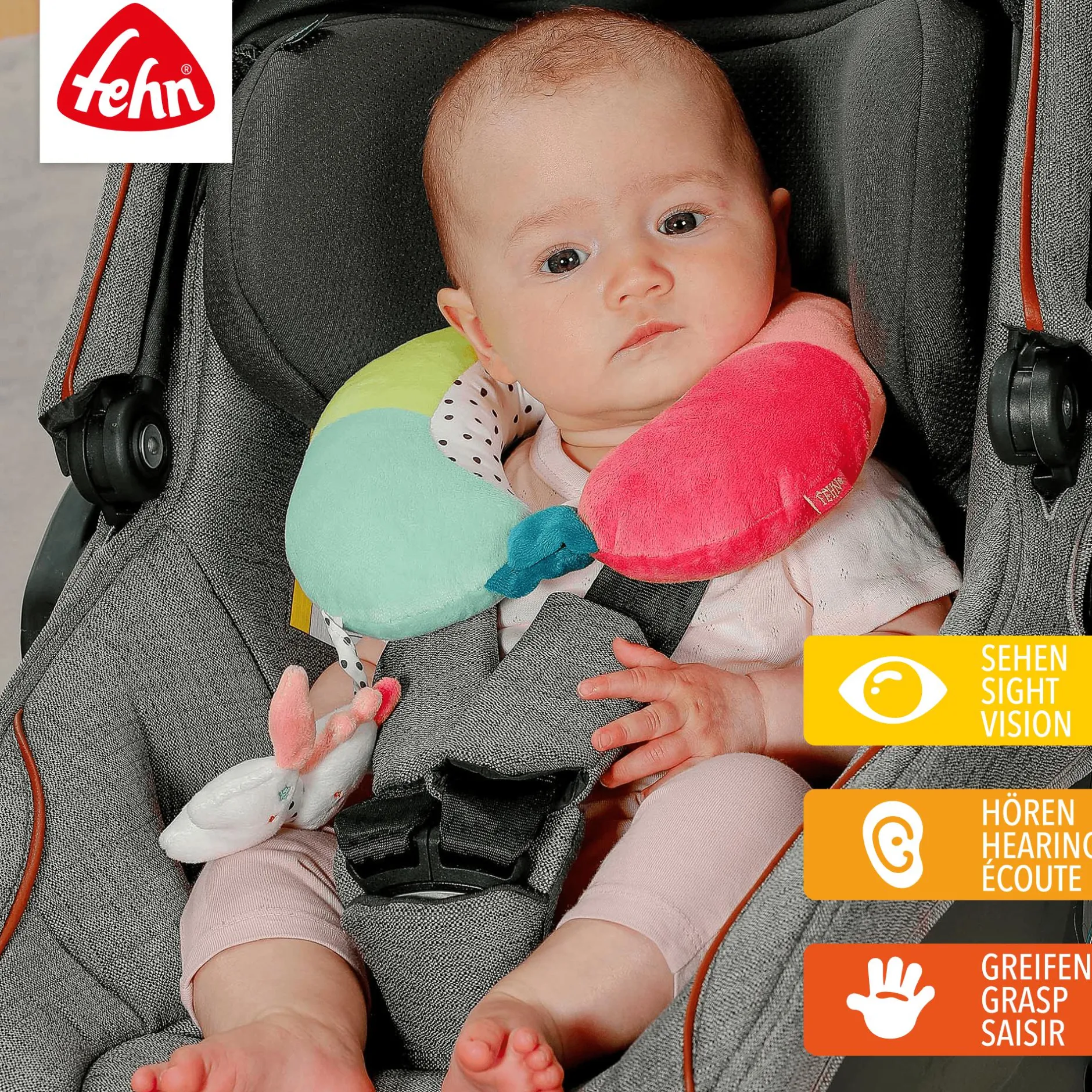 fehn Nackenstütze Einhorn*Kinder Kindersitz Zubehör