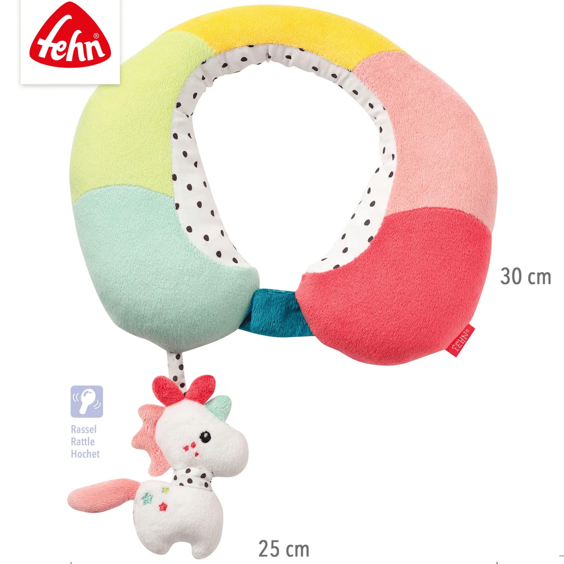 fehn Nackenstütze Einhorn*Kinder Kindersitz Zubehör