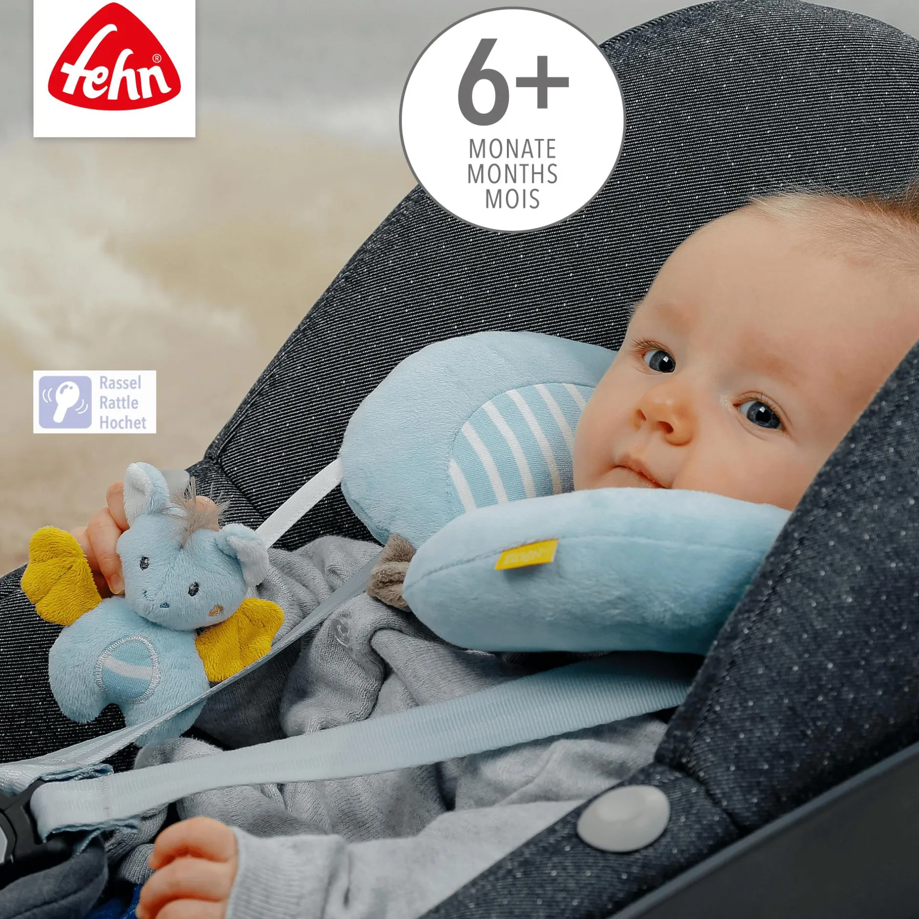 fehn Nackenstütze Fledermaus*Kinder Kindersitz Zubehör