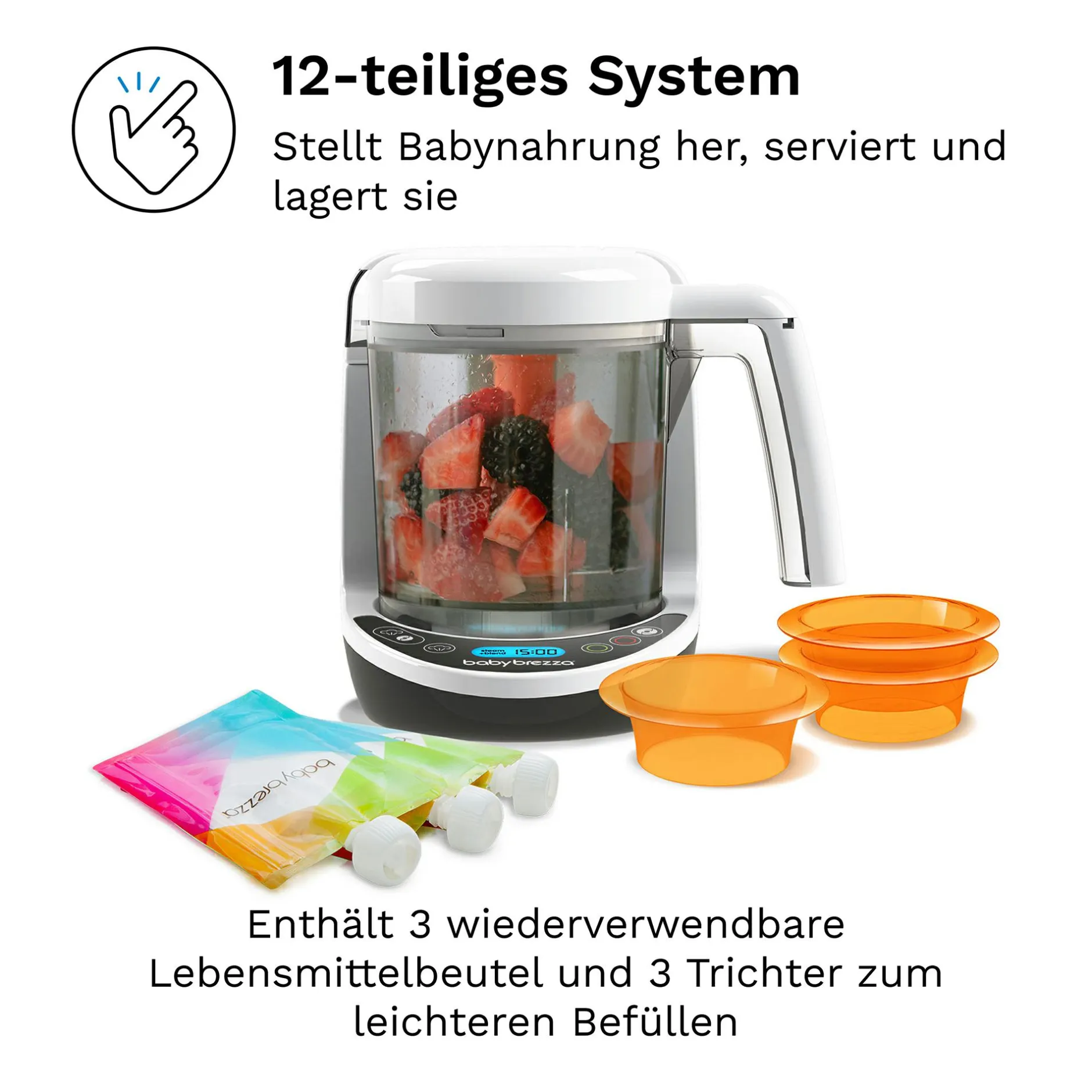 babybrezza Nahrungszubereiter Food Maker Deluxe* Babykostwärmer