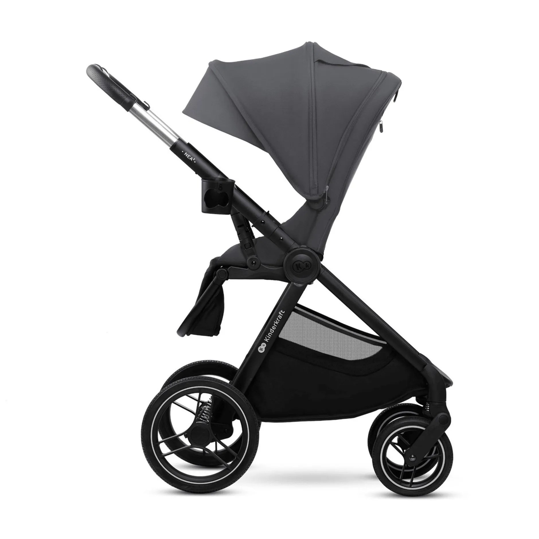 Kinderkraft NEA 2.0 Deep Grey*Kinder Kombi-Kinderwagen