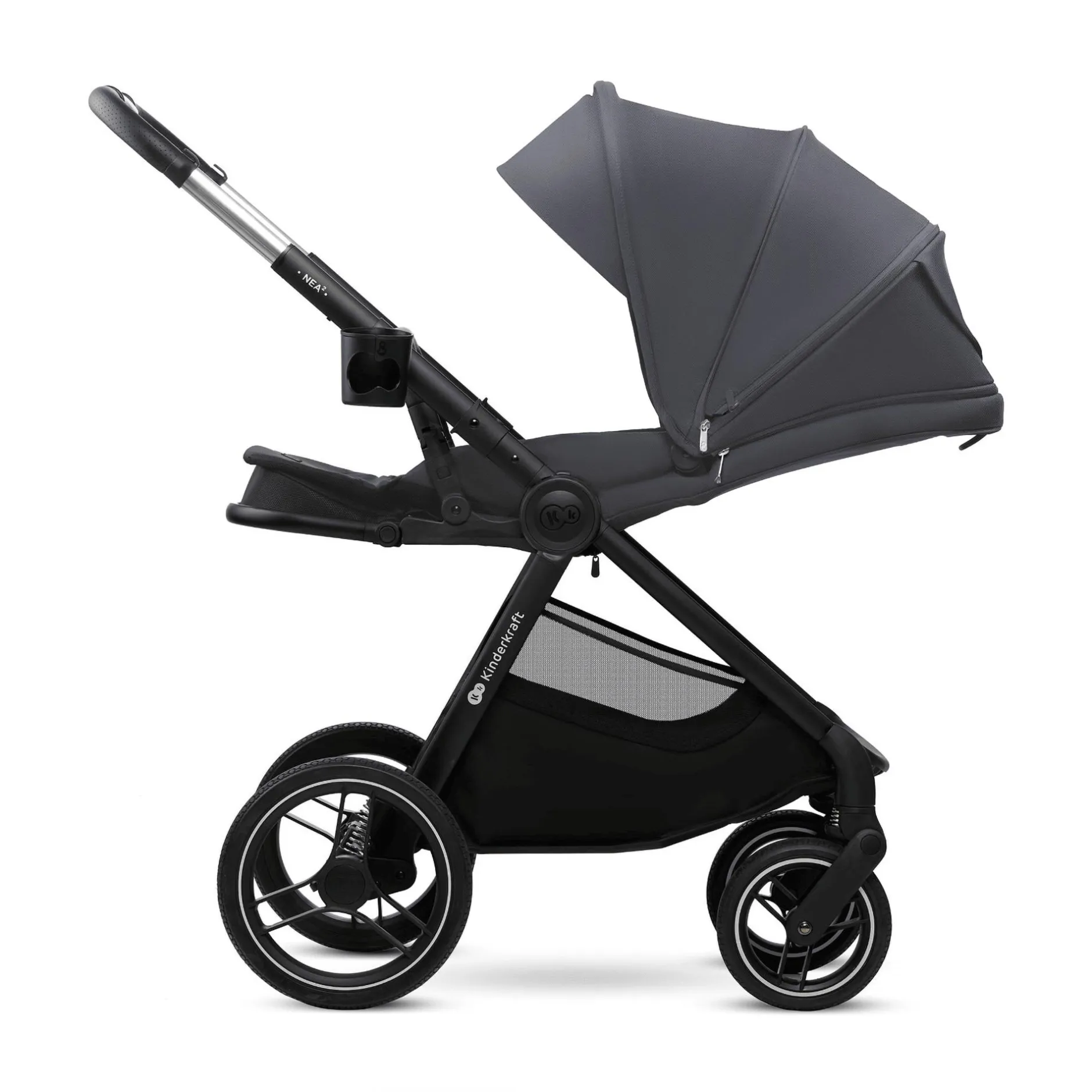 Kinderkraft NEA 2.0 Deep Grey*Kinder Kombi-Kinderwagen