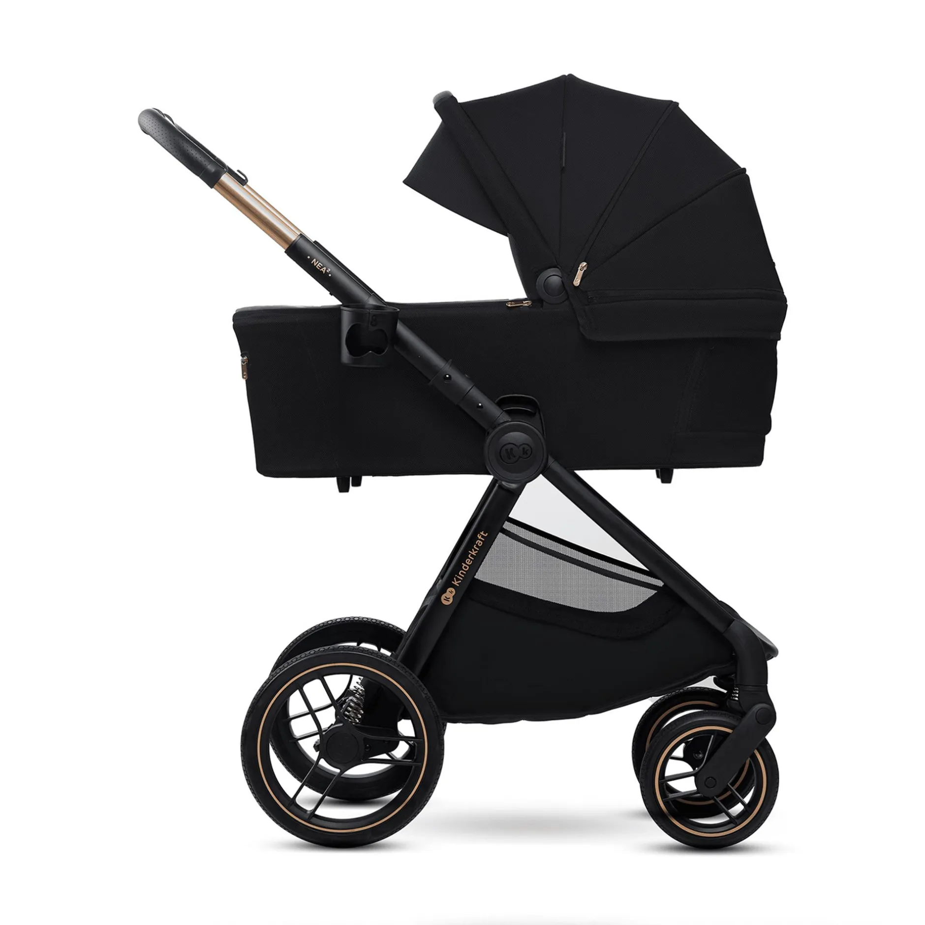 Kinderkraft NEA 2.0 Midnight Black*Kinder Kombi-Kinderwagen