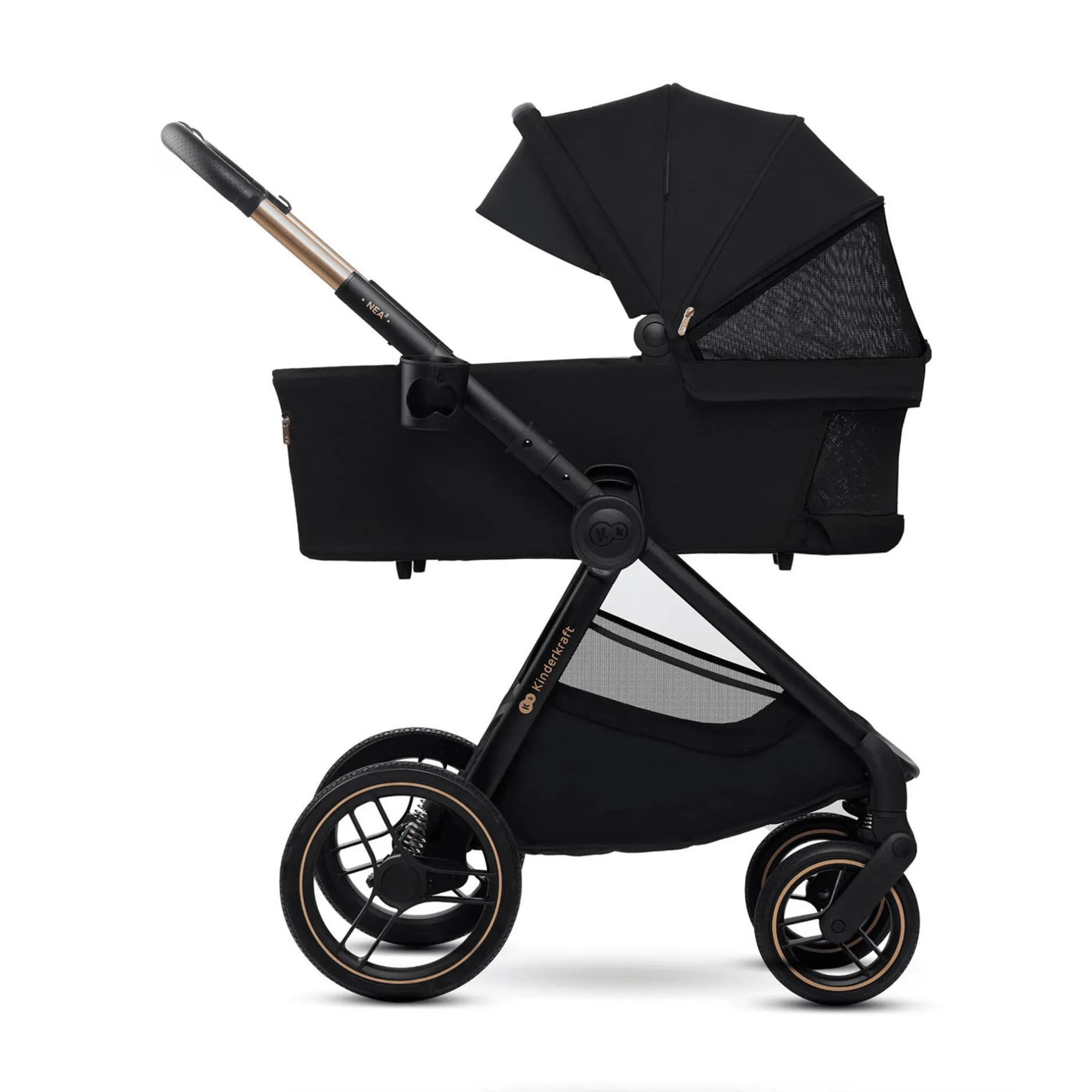 Kinderkraft NEA 2.0 Midnight Black*Kinder Kombi-Kinderwagen