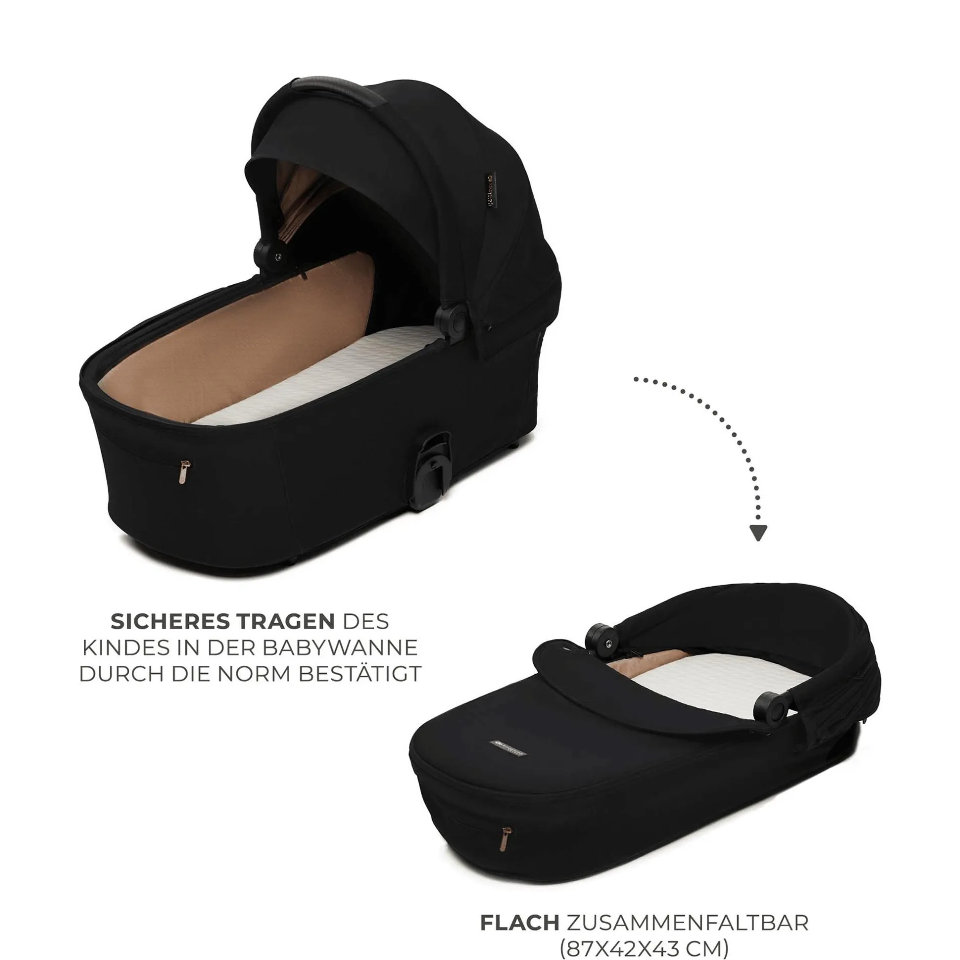 Kinderkraft NEA 2.0 Midnight Black*Kinder Kombi-Kinderwagen