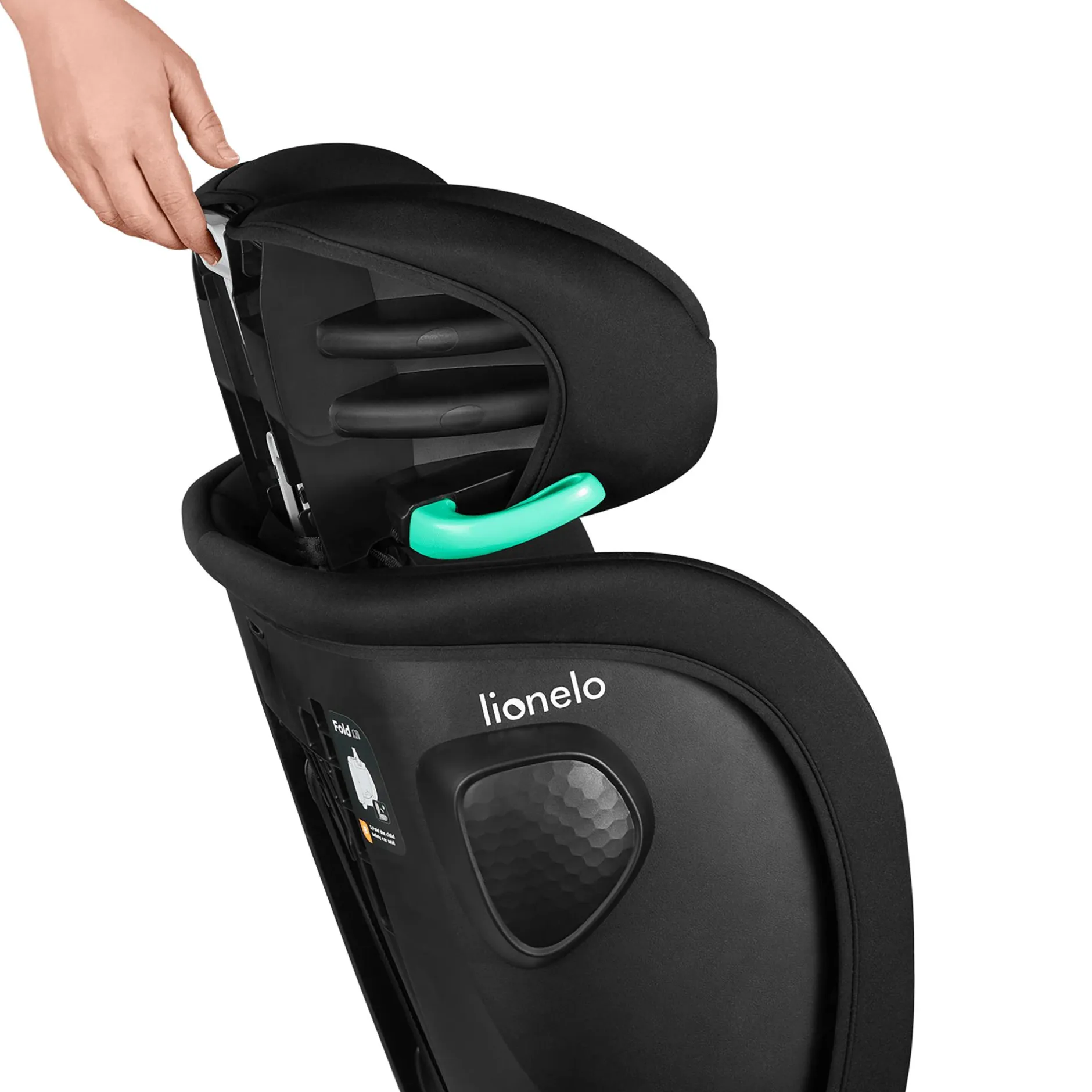 lionelo Nelly i-Size Black Carbon*Kinder Kindersitze 9-36 Kg, Gruppe 1/2/3