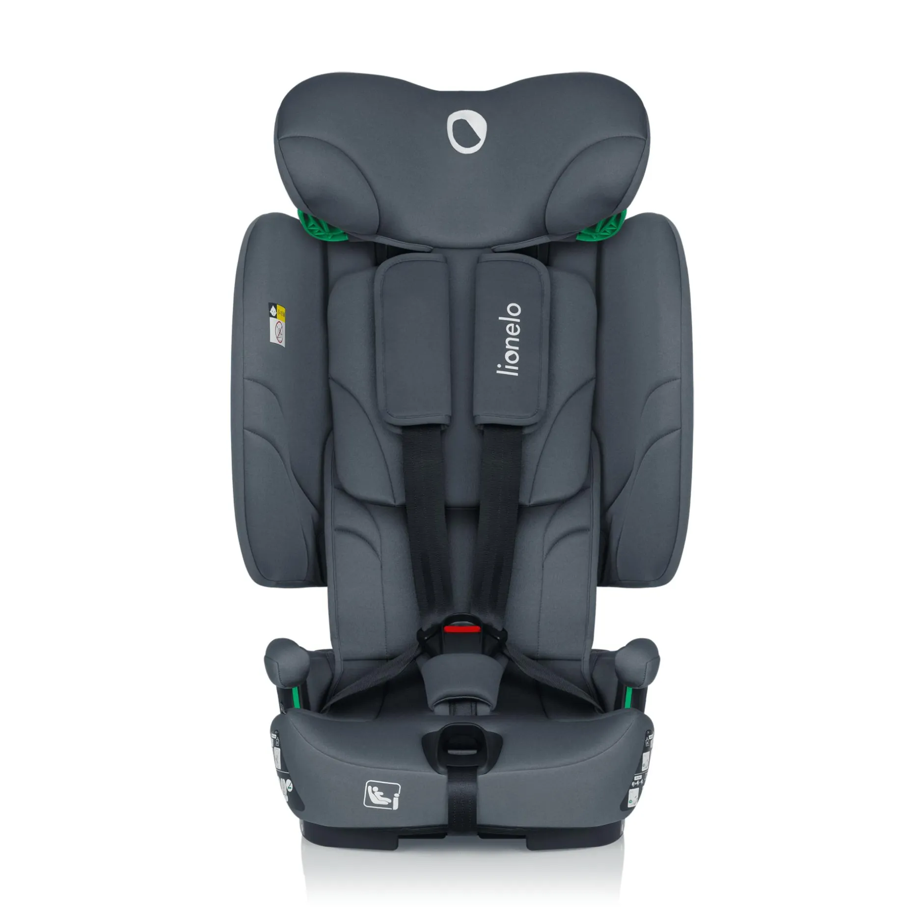 lionelo Nelly i-Size Grey Graphite*Kinder Kindersitze 9-36 Kg, Gruppe 1/2/3