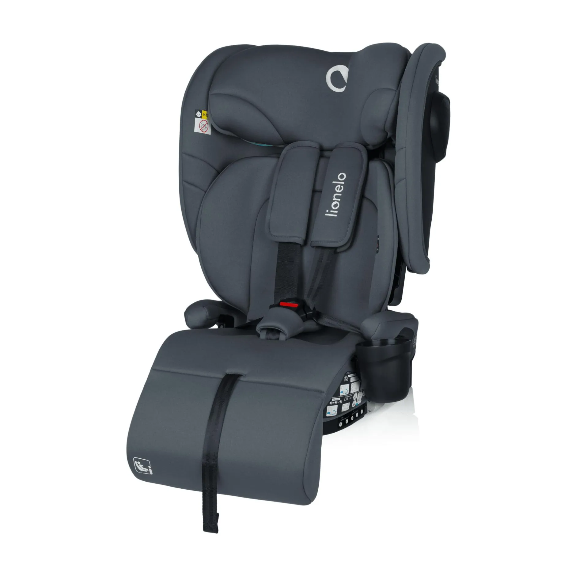 lionelo Nelly i-Size Grey Graphite*Kinder Kindersitze 9-36 Kg, Gruppe 1/2/3