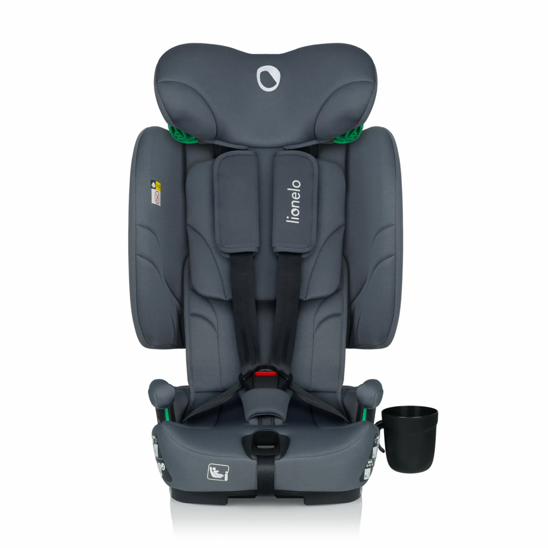 lionelo Nelly i-Size Grey Graphite*Kinder Kindersitze 9-36 Kg, Gruppe 1/2/3