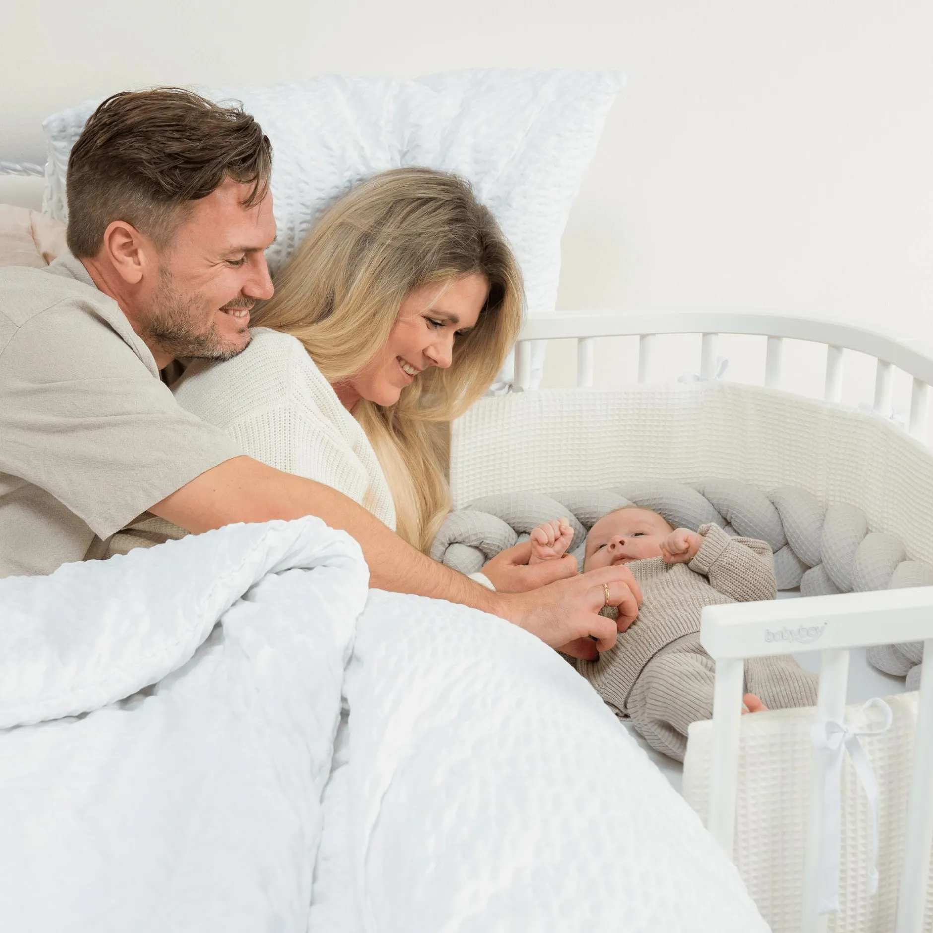 babybay Nestchen Waffelpiqué Ivory* Bettausstattung
