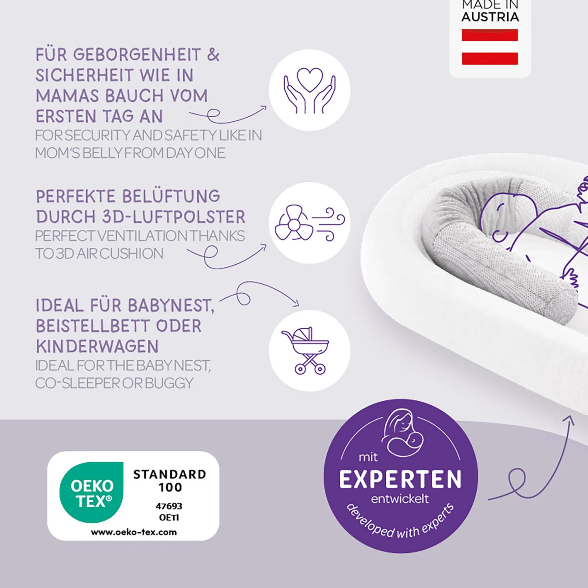 Tru00e4umeland Nestverkleinerung Air* Kuschelnest|Bettausstattung
