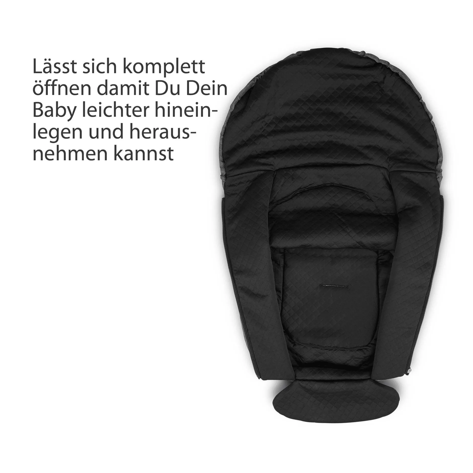 ABC DESIGN Neugeborenen Fußsack Diamond Edition Asphalt*Kinder Kinderwagen Zubehör|Kindersitz Zubehör