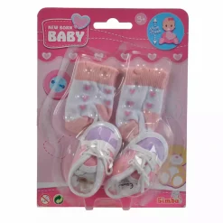 Simba New Born Baby Schuhe und Socken*Kinder Puppen & Puppenwagen|Spielzeug Ab 3 Jahren
