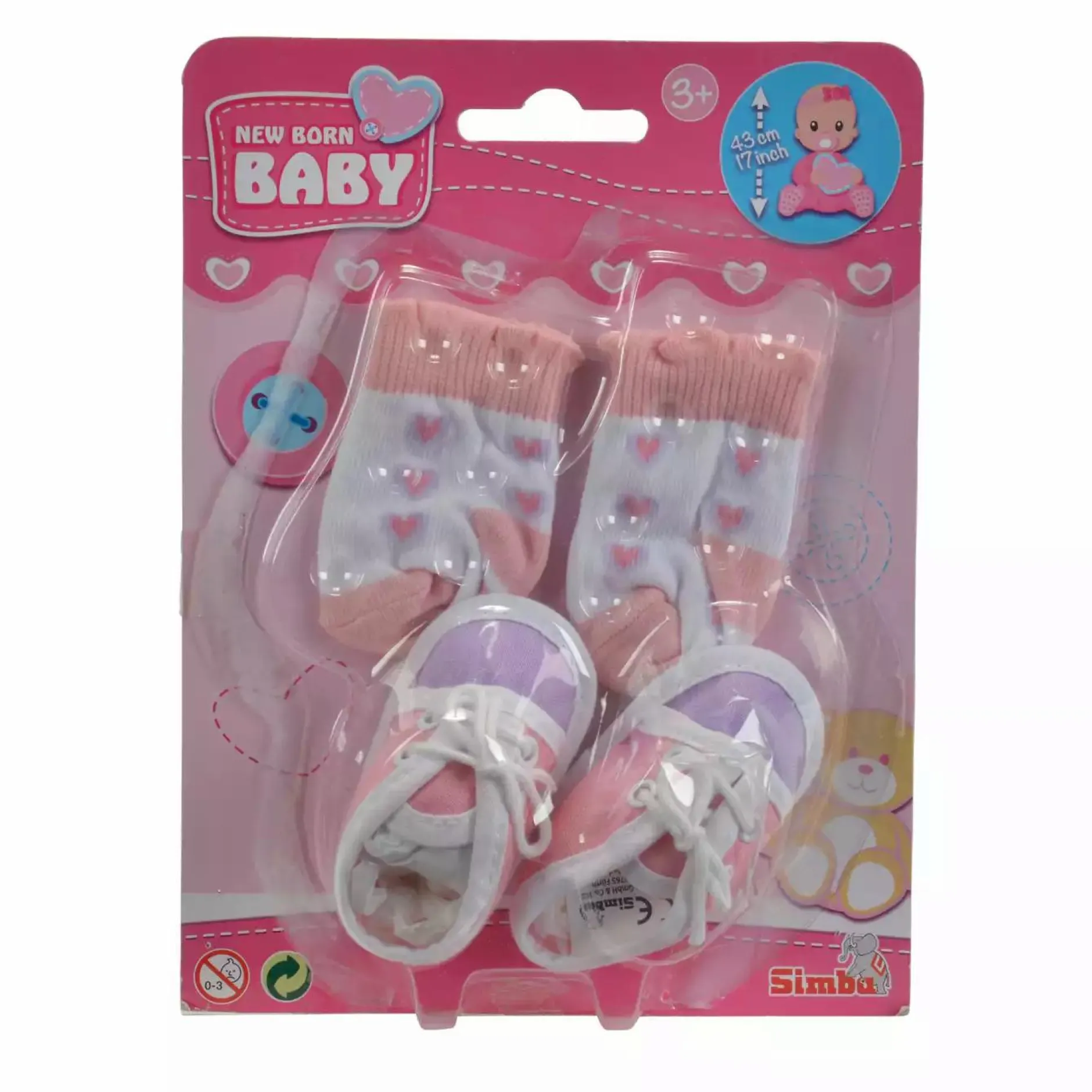 Simba New Born Baby Schuhe und Socken*Kinder Puppen & Puppenwagen|Spielzeug Ab 3 Jahren