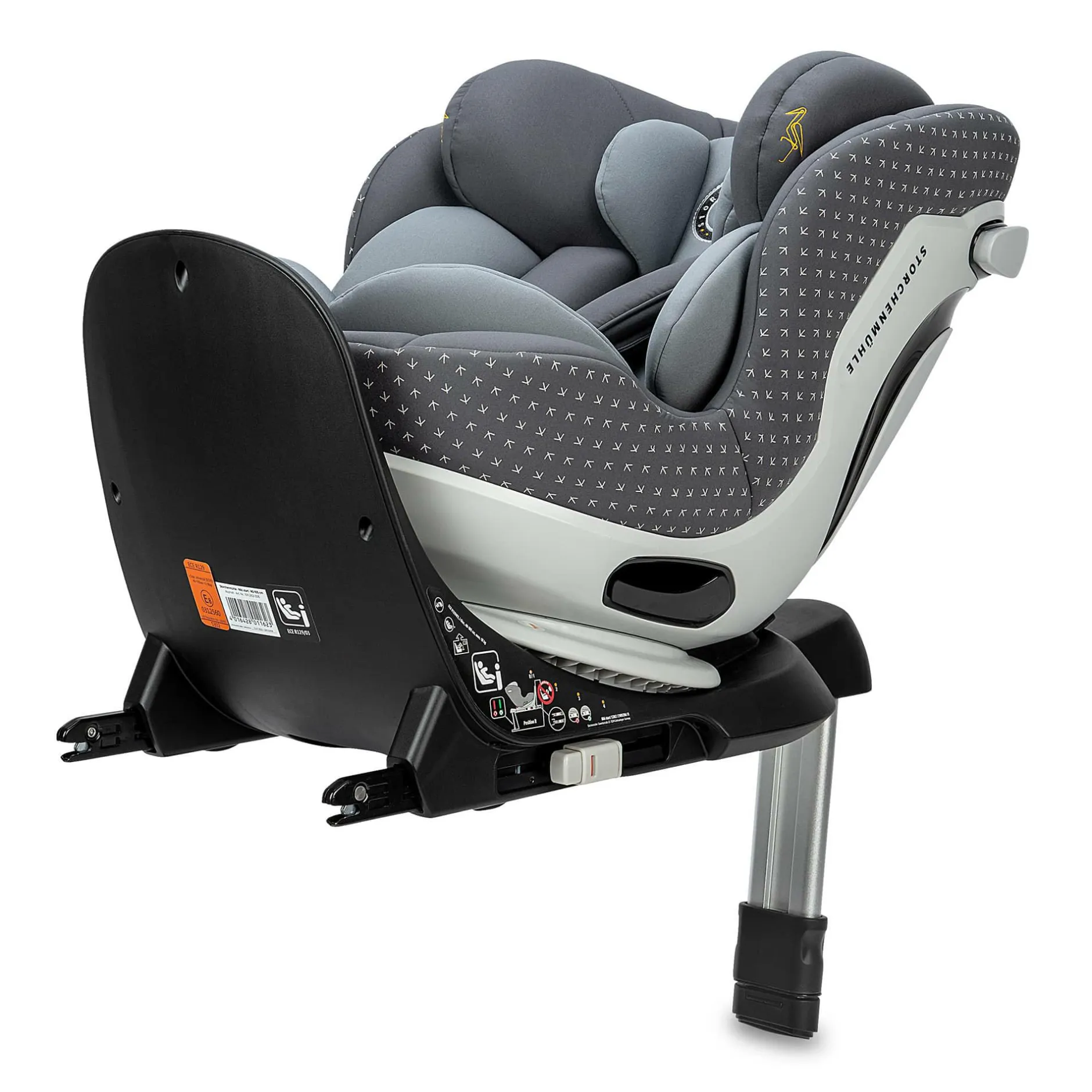 Storchenmu00fchle Niki Start Asphalt*Kinder Kindersitze Isofix|Reboarder 0-18 Kg, Gruppe 0+/1