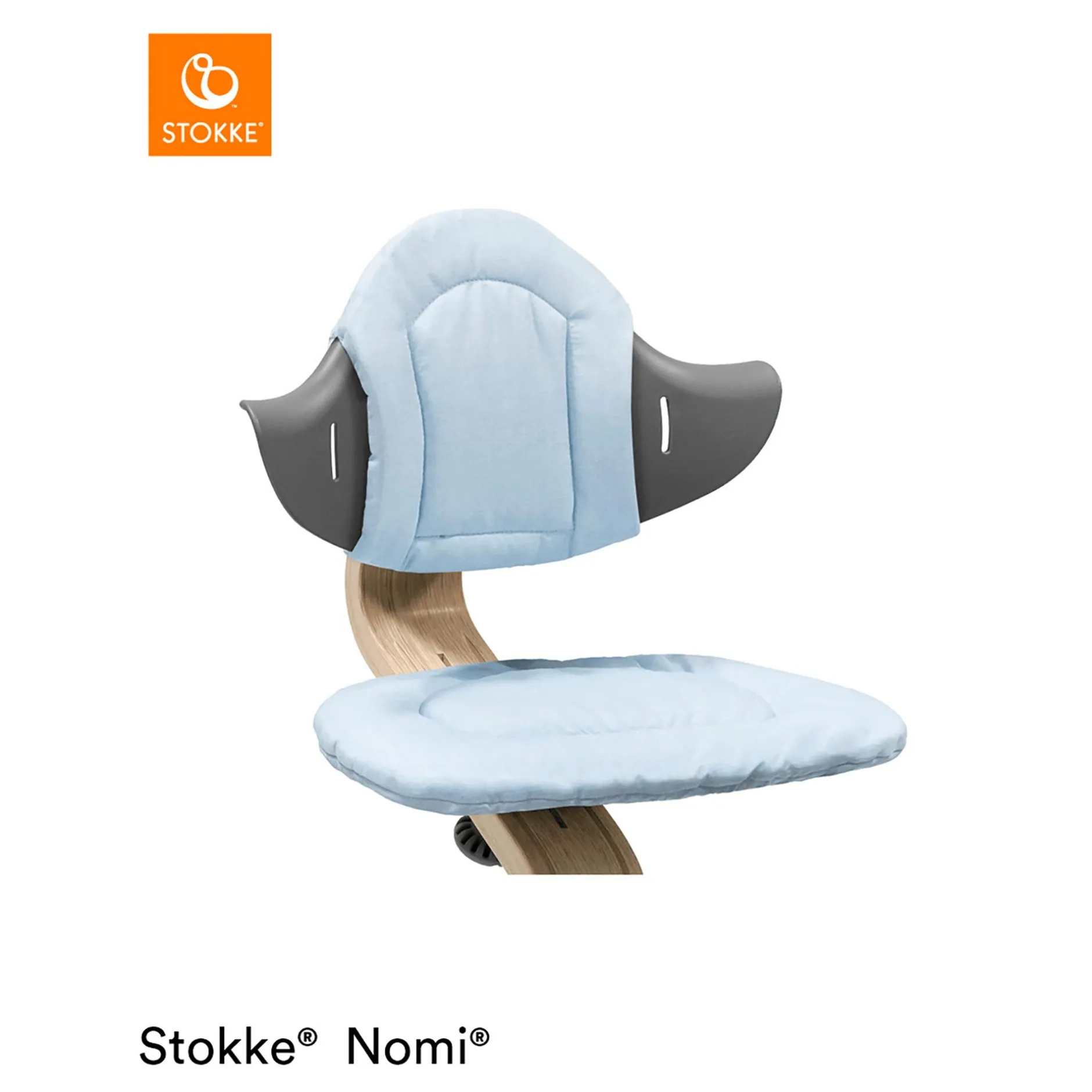 STOKKE Nomi® Kissen Grey/ Blue* Treppenhochstühle