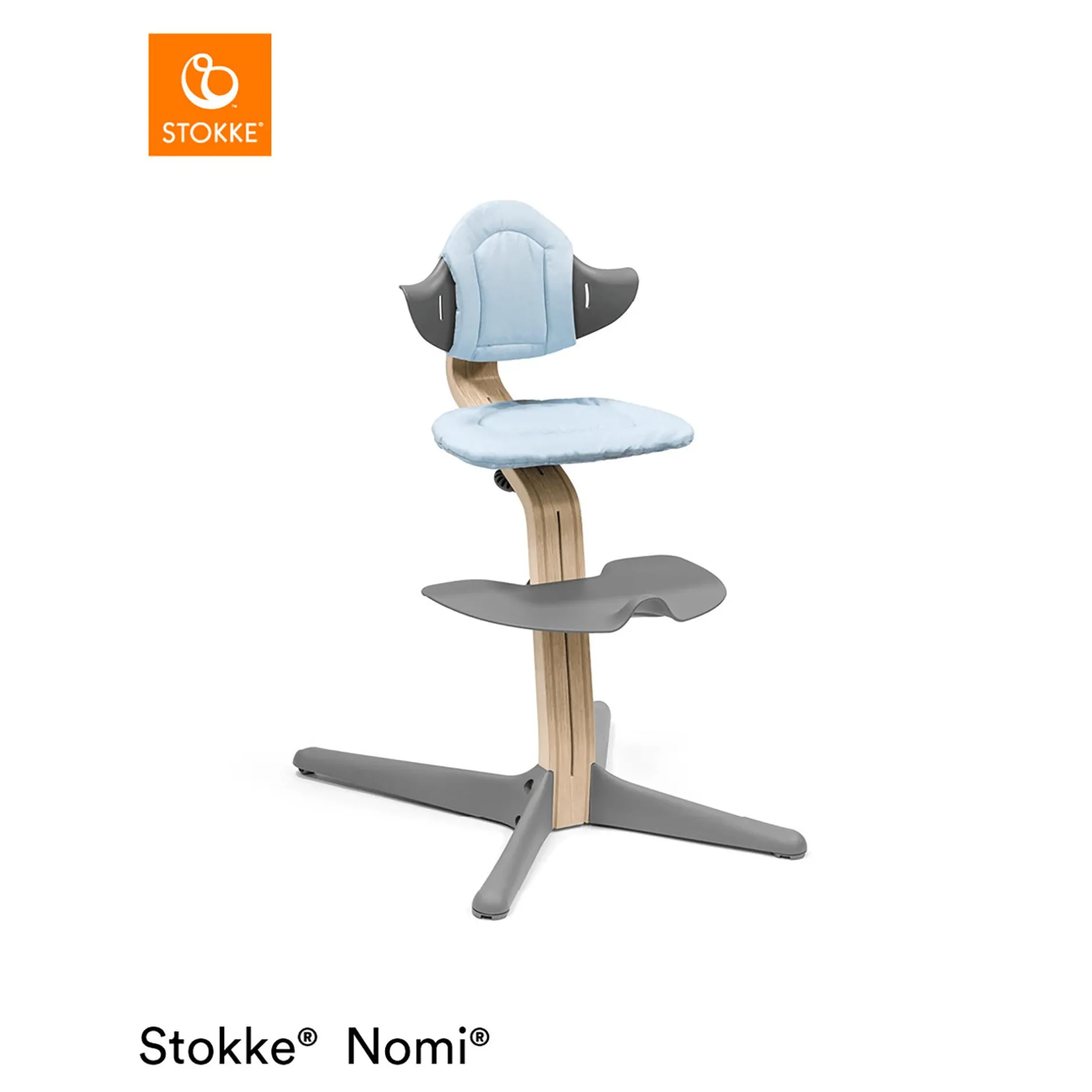 STOKKE Nomi® Kissen Grey/ Blue* Treppenhochstühle