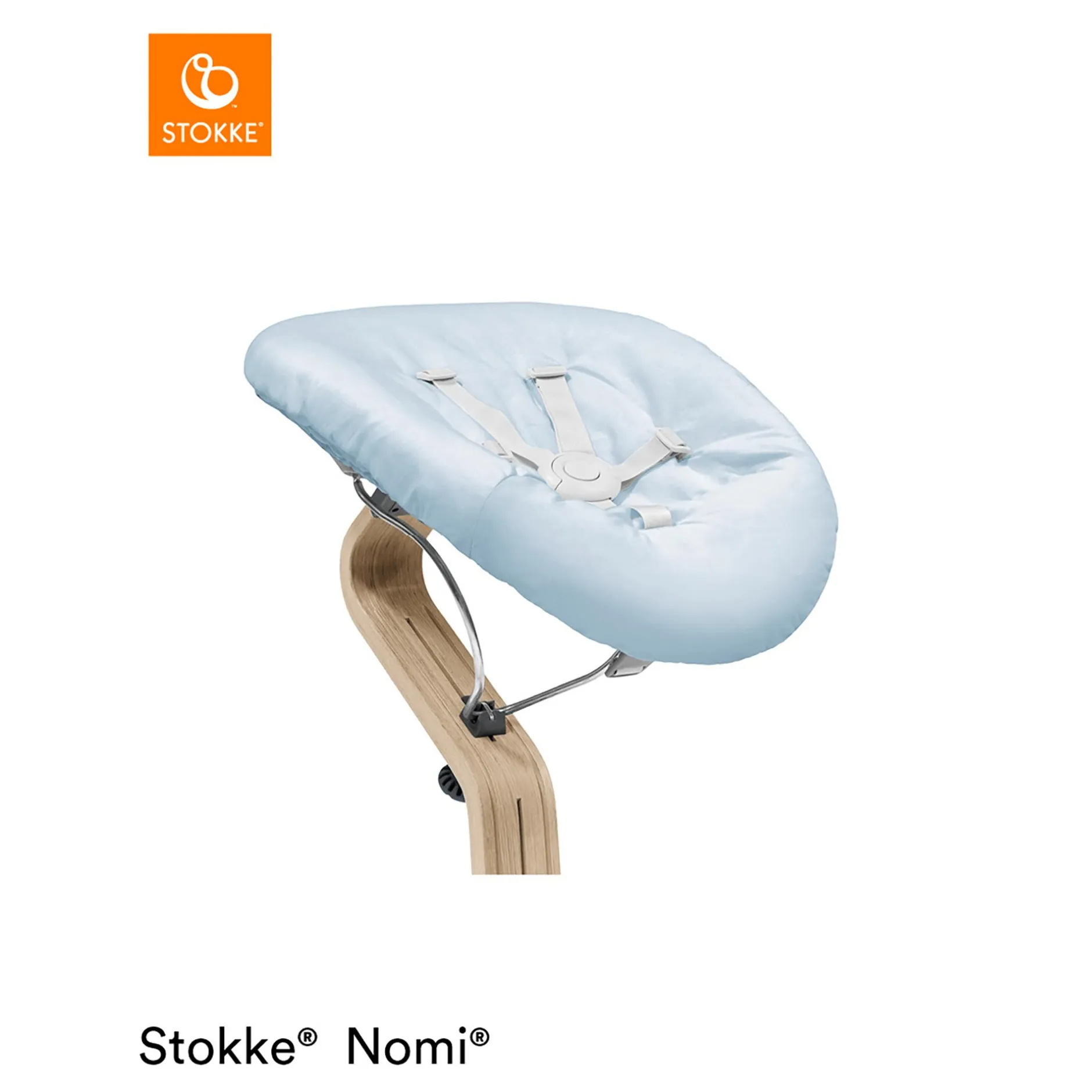 STOKKE Nomi® Newborn Set White Grey Blue* Hochstuhl Zubehör